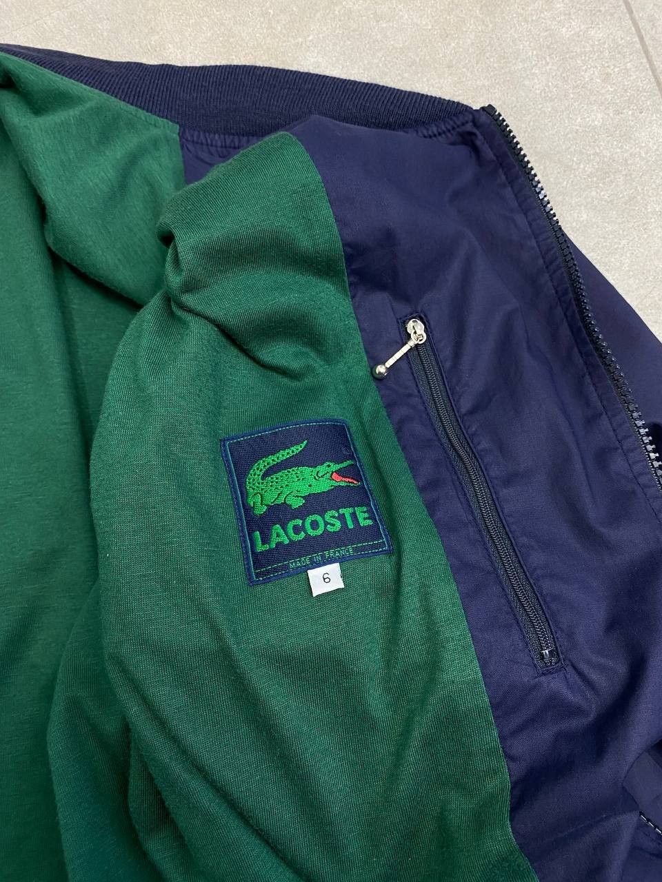 Lacoste Vintage Lacoste Logo Bomber Jacket Size US L / EU 52-54 / 3 - 13 Thumbnail