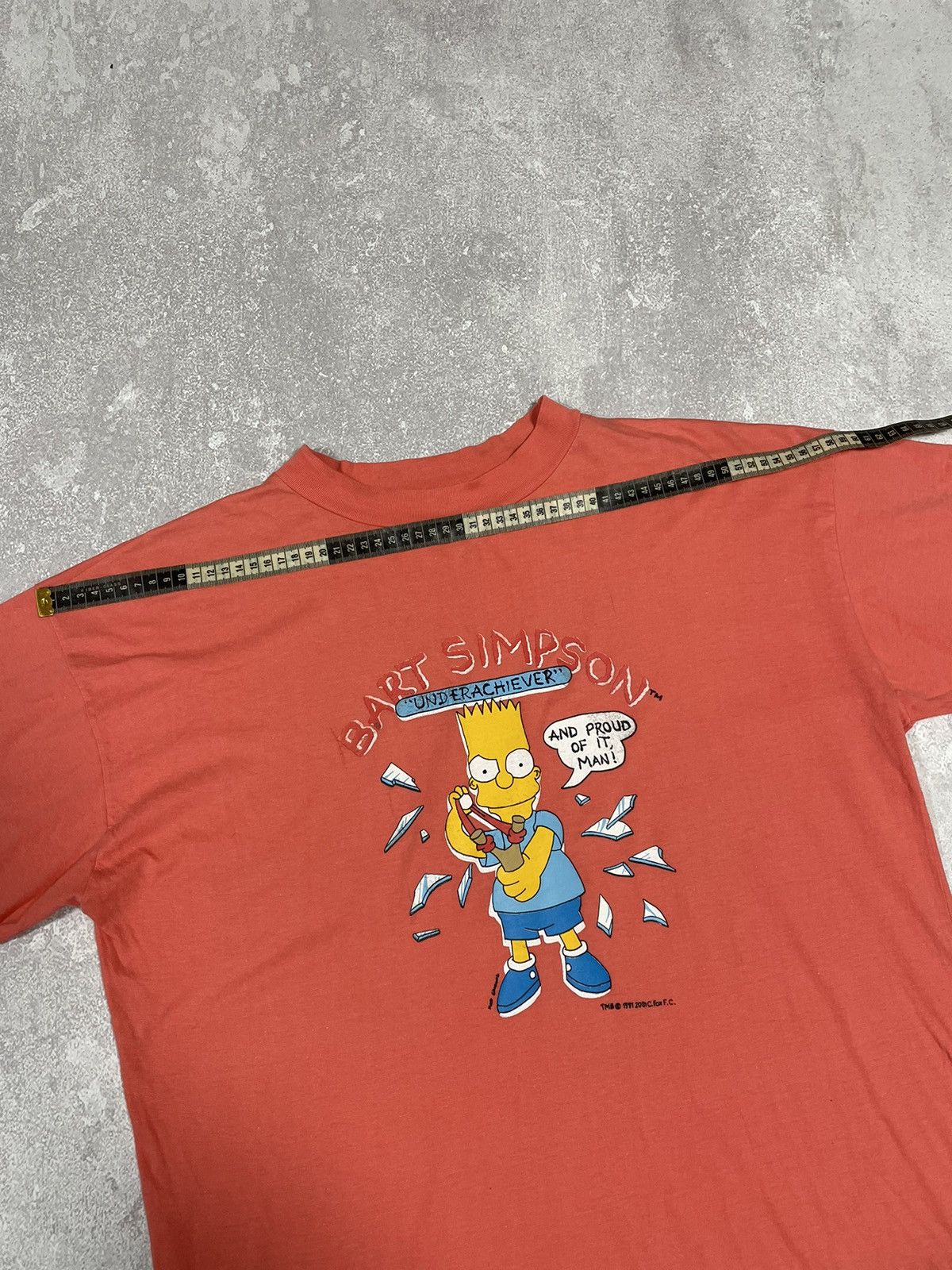 The Simpsons × Vintage RARE OG The Simpsons 1991 Bart Simpson White Promo Tee Size US L / EU 52-54 / 3 - 2 Thumbnail