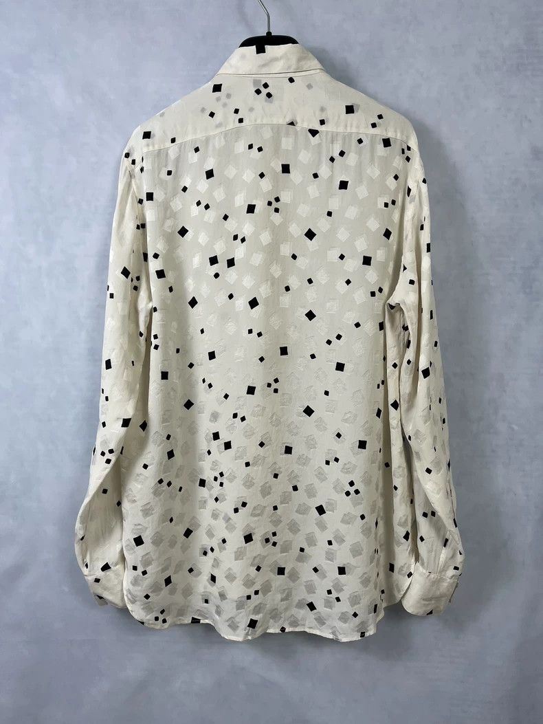 Saint Laurent Paris saint Laurent paris size 39 20ss Silk Square Shirt 2503-Ne Size US M / EU 48-50 / 2 - 2 Thumbnail
