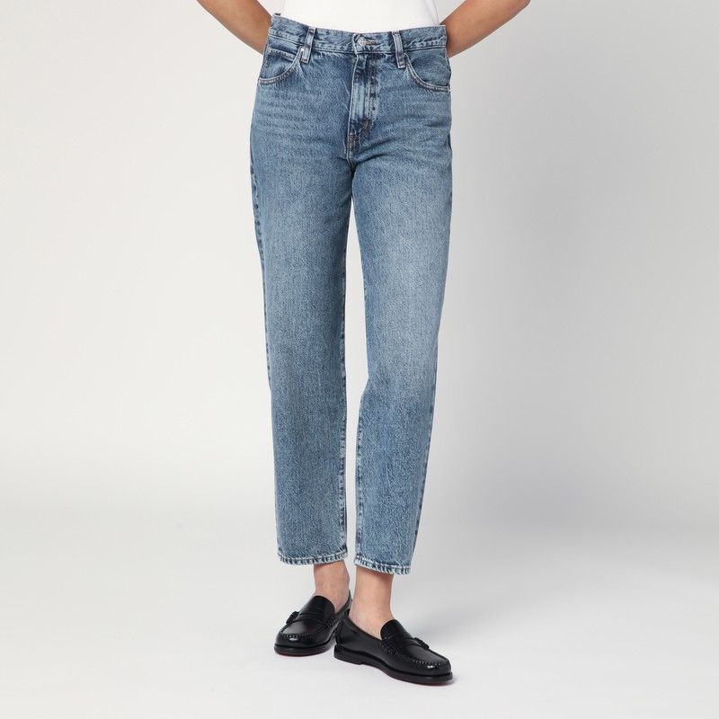 Frame Light Blue Washed-Effect Jeans
