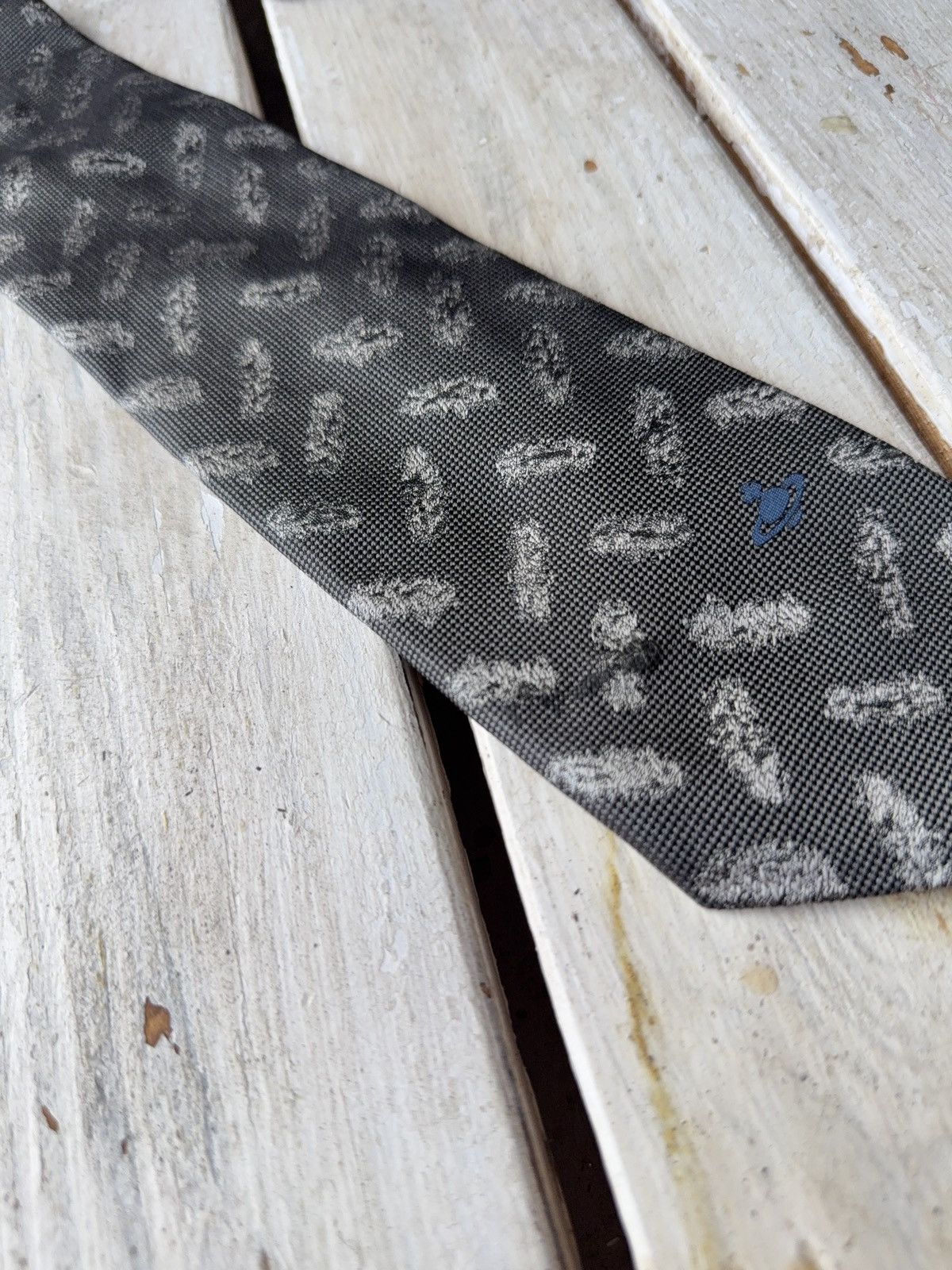 Vivienne Westwood Archive 90s Vivienne Westwood Luxury Designer Multi logo Tie Size ONE SIZE - 3 Thumbnail