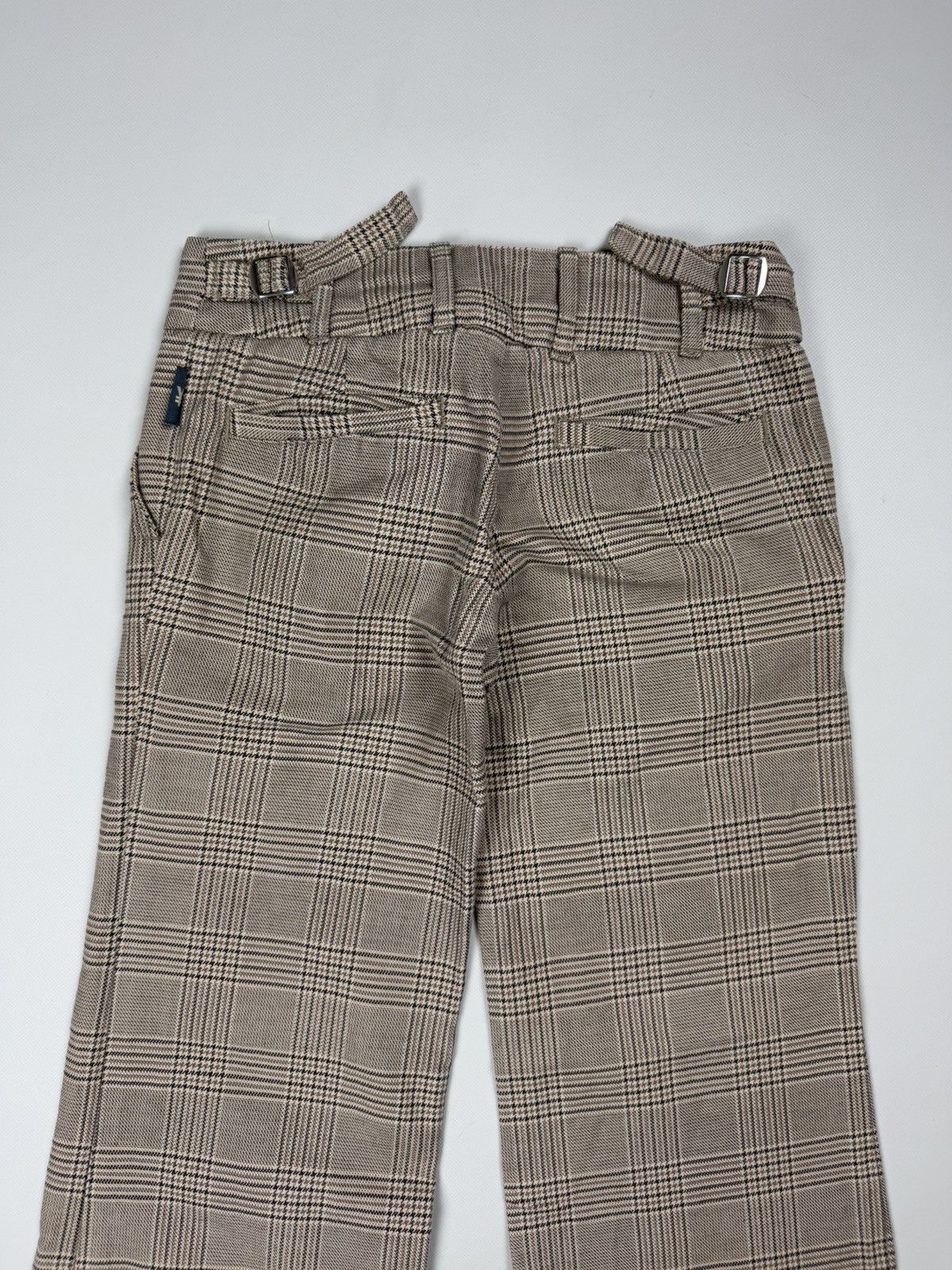Japanese Brand × Michiko Koshino Michiko Koshino Ladies Plaid Cropped Chino Pants Trousers Size 26" / US 2 / IT 38 - 24 Thumbnail