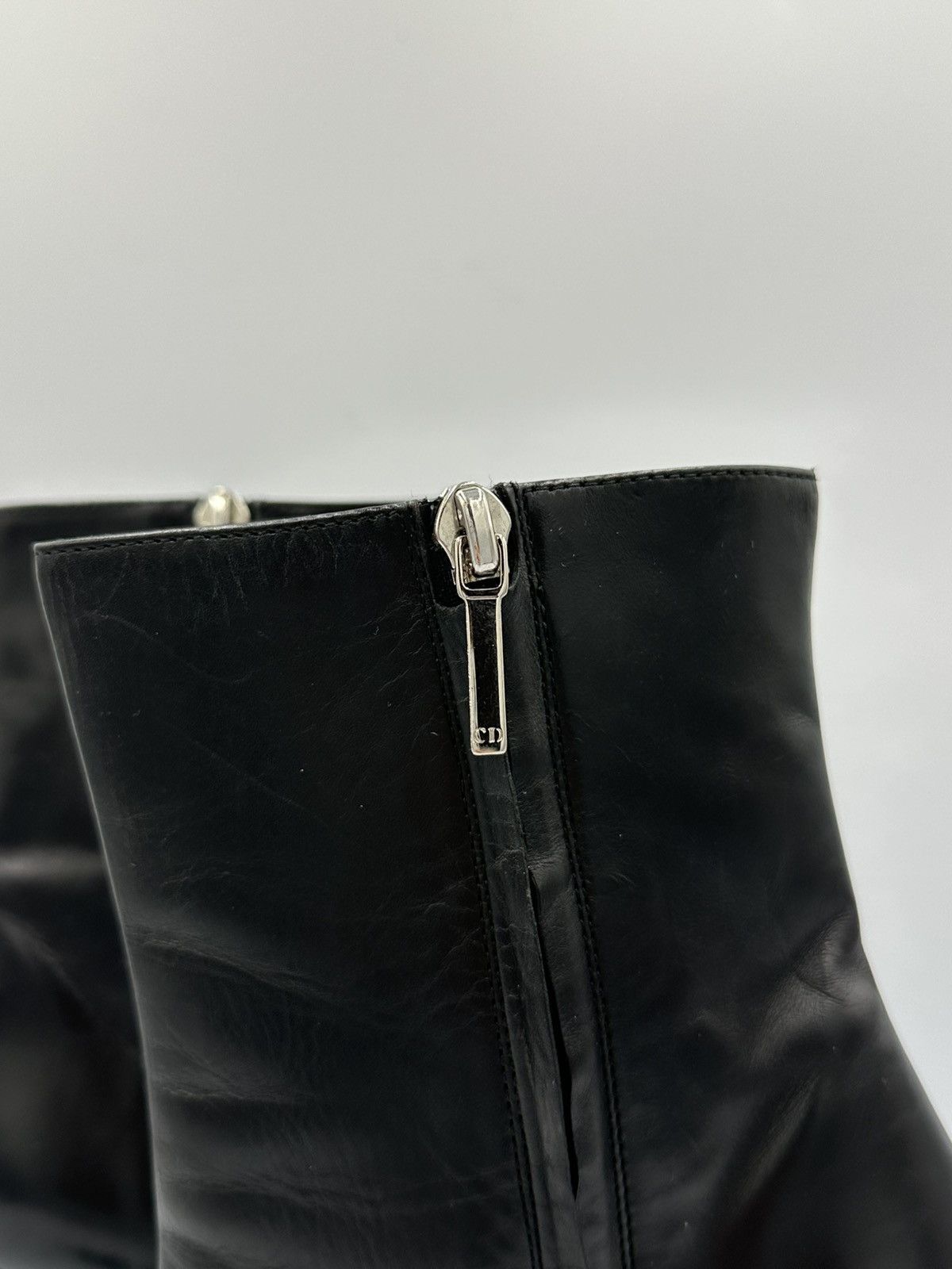 Dior Dior Leather boots metal logo CD on back made in Italy Size US 6 / IT 36 - 11 Thumbnail