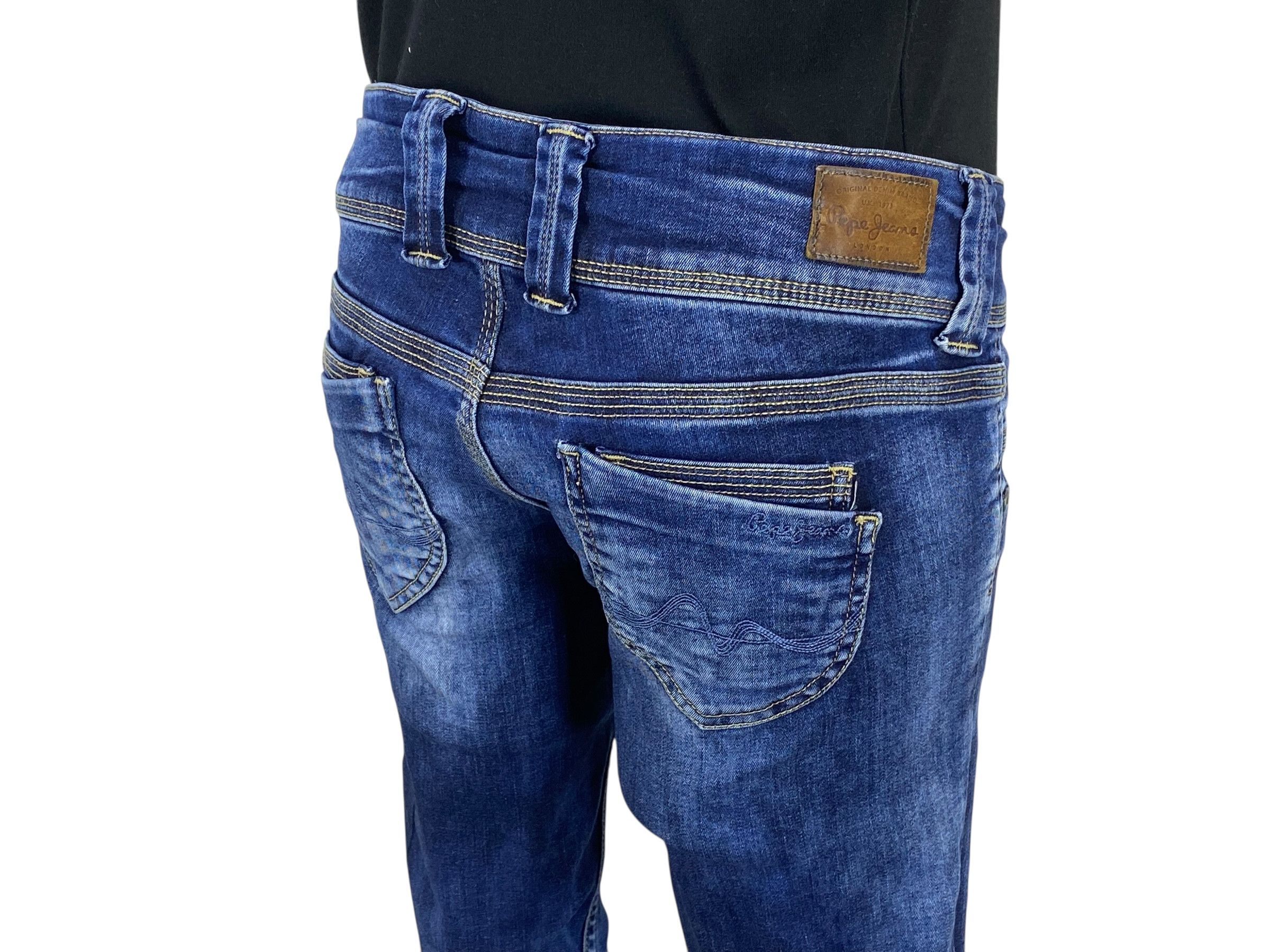 Japanese Brand Pepe Skinny Jeans Japanese Embroidered Jeans Size 27" / US 4 / IT 40 - 6 Thumbnail