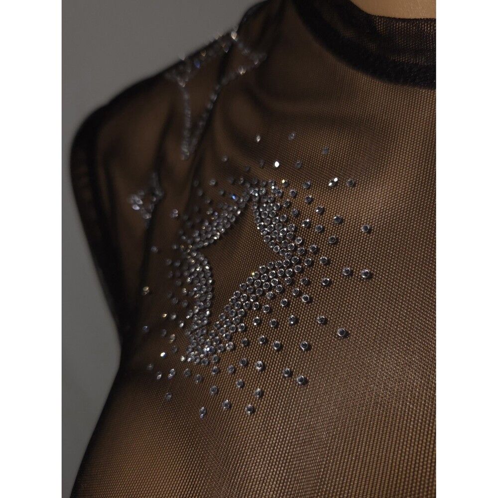 Other Saint Sintra Crystal Mesh Hot Fix Tank 40 4 S Black SSENSE Size US S / EU 44-46 / 1 - 8 Thumbnail