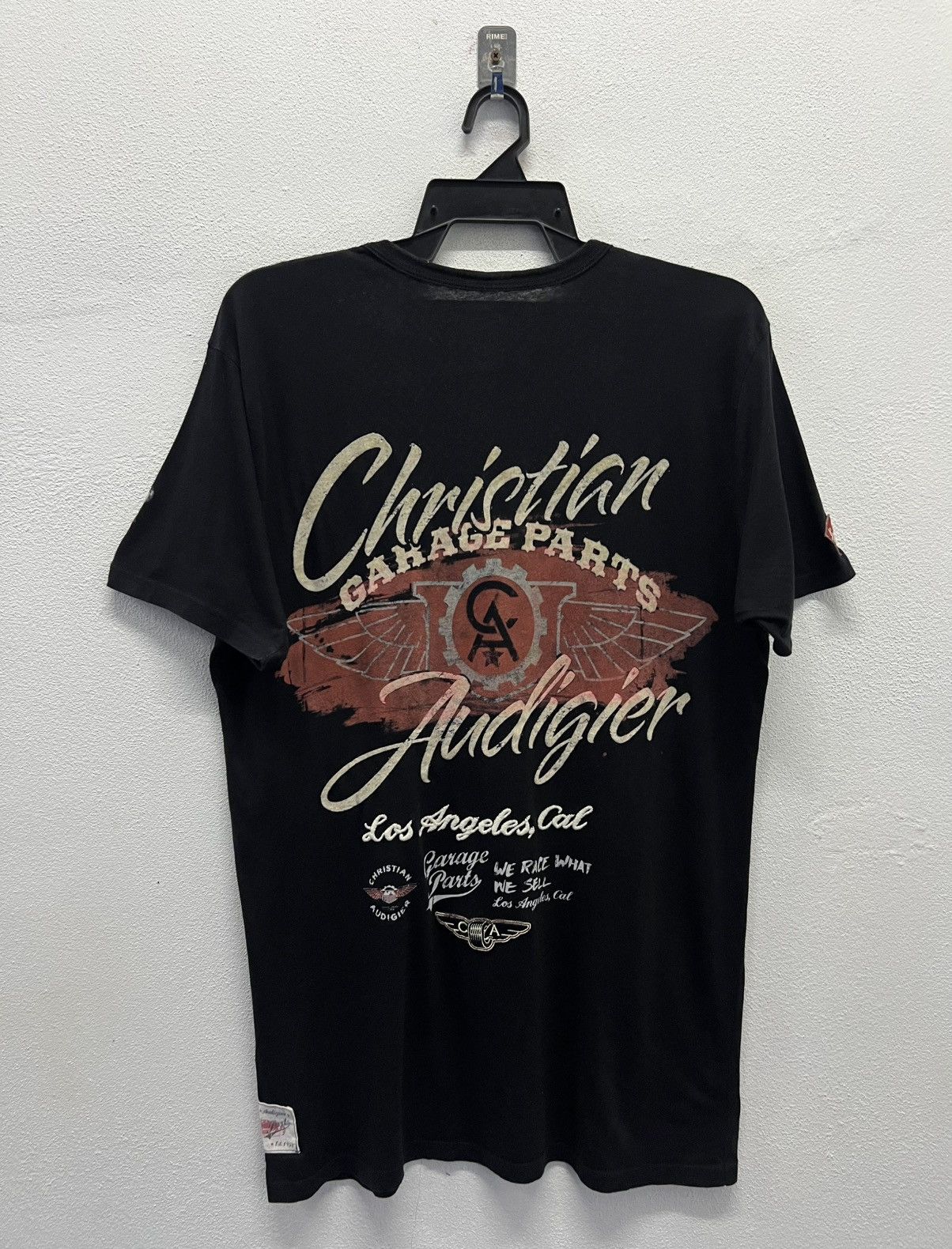 Christian Audigier × Vintage VINTAGE CHRISTIAN AUDIGIER GARAGE PARTS MADE IN USA SHIRT Size US M / EU 48-50 / 2 - 2 Thumbnail