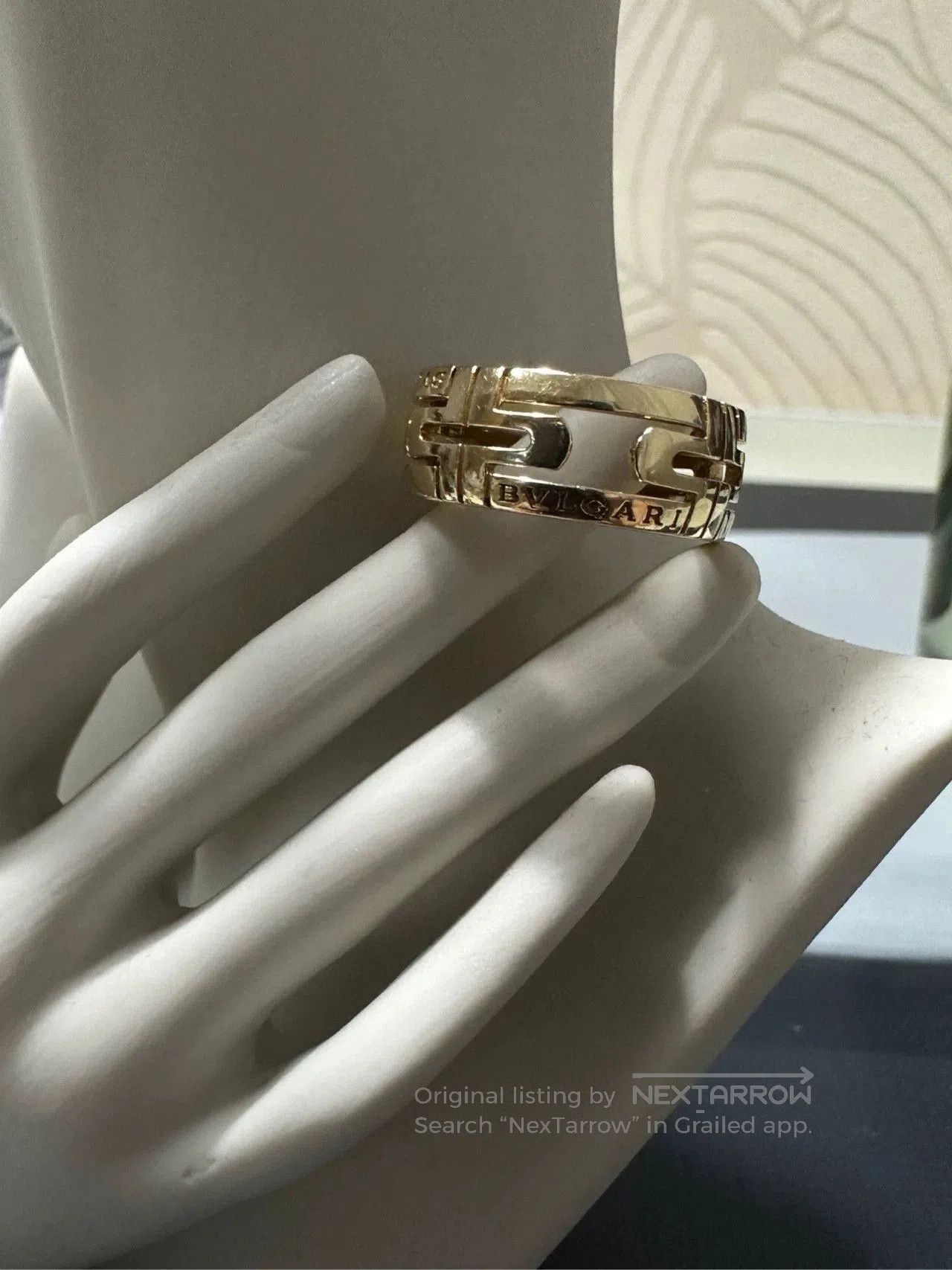 Bvlgari Bvlgari Parentesi Rose Gold Paperclip Ring. Size ONE SIZE - 3 Thumbnail