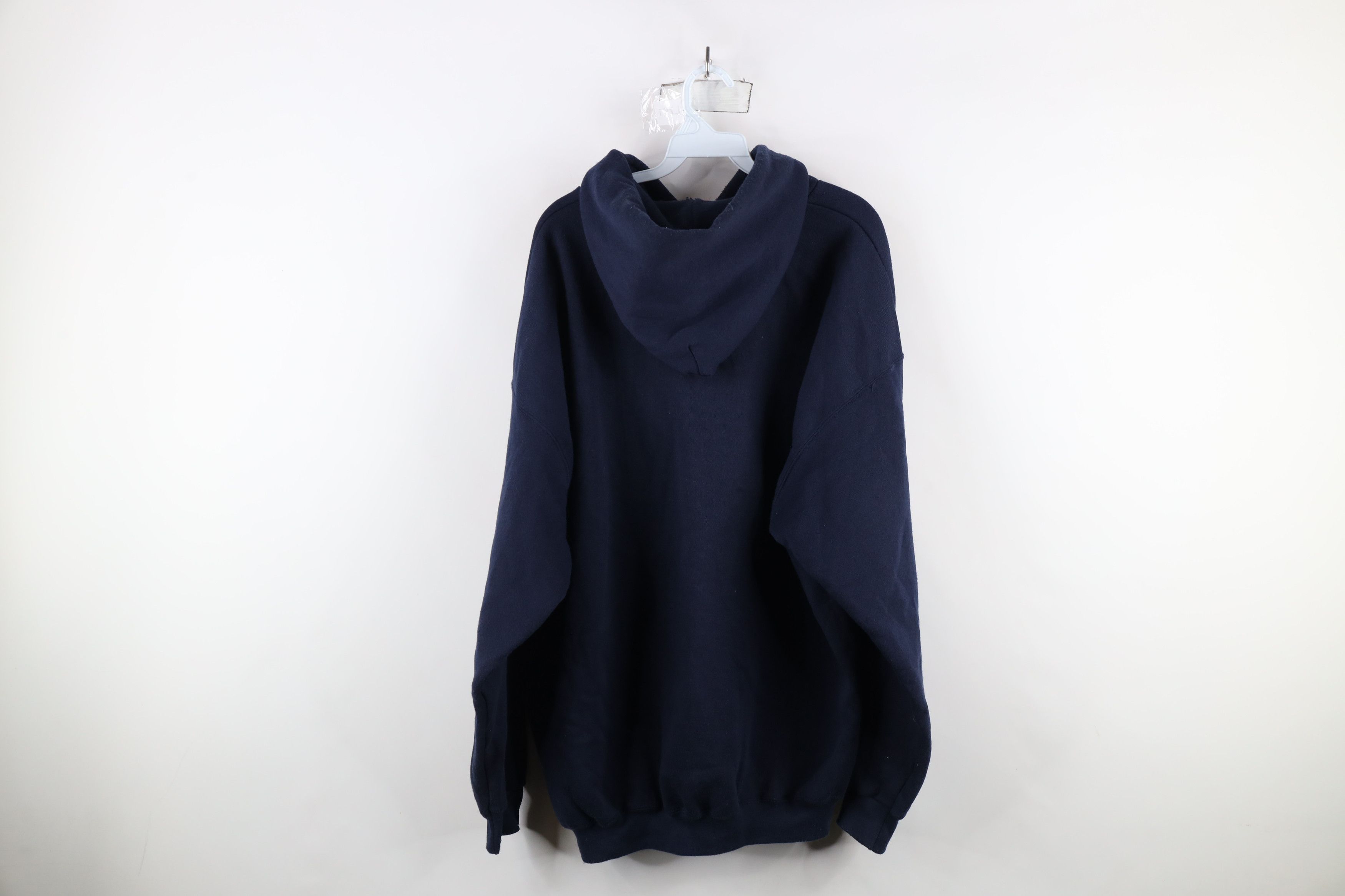 Vintage Vintage 90s Roadway Express Hoodie Sweatshirt Navy Blue USA Size US XXL / EU 58 / 5 - 11 Thumbnail