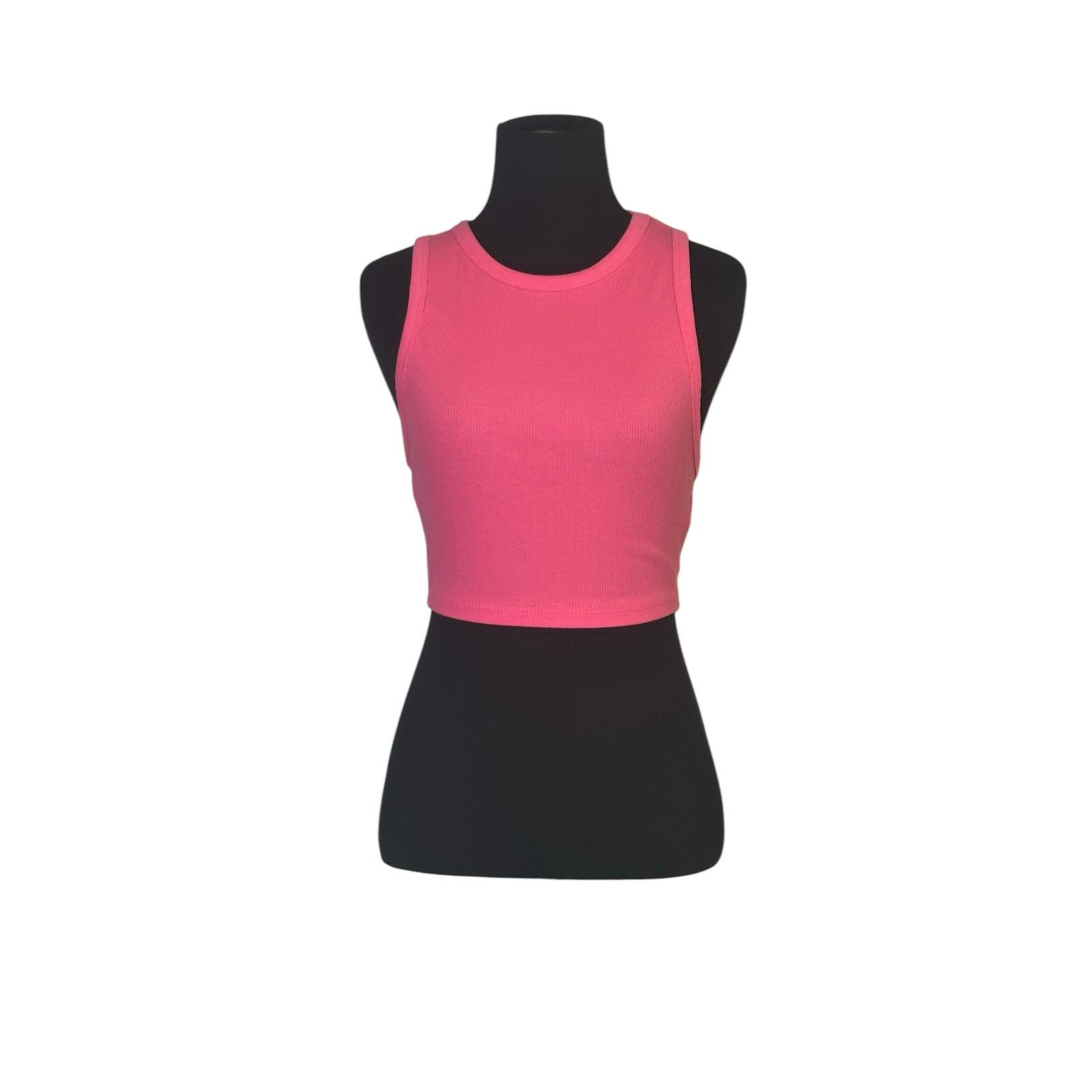 Zara Zara pink ribbed crop tank top size M Size M / US 6-8 / IT 42-44 - 1 Thumbnail