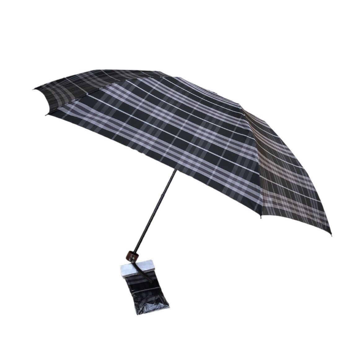 Burberry Burberry Checked Novacheck Waterproof Folding Umbrella Size ONE SIZE - 9 Thumbnail