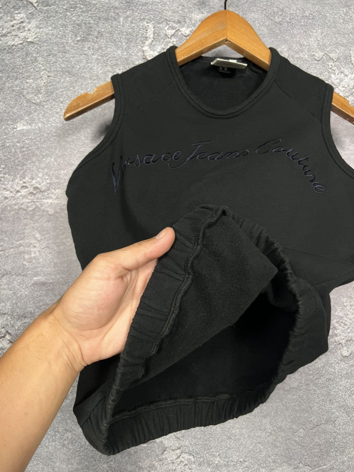 Versace Jeans Couture Vintage Versace Jeans Couture Big Logo Cotton Vest Tank Top Size M / US 6-8 / IT 42-44 - 8 Thumbnail