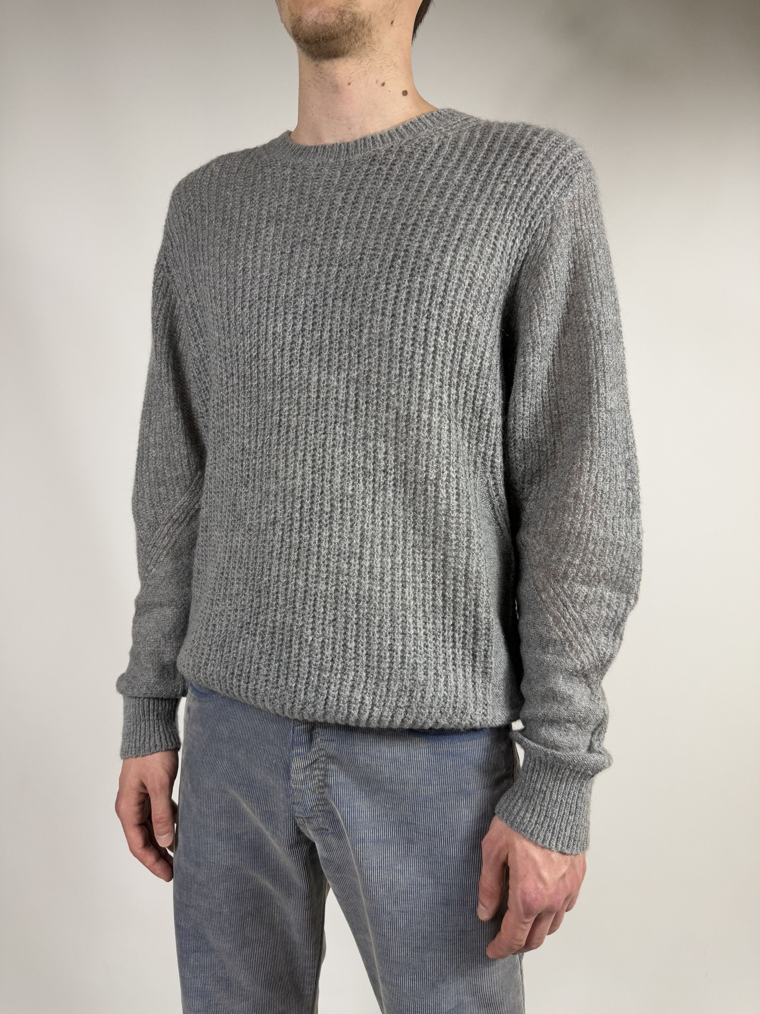 Allsaints Allsaints Montall Crew Mesh Mohair Sweater Size US L / EU 52-54 / 3 - 6 Thumbnail