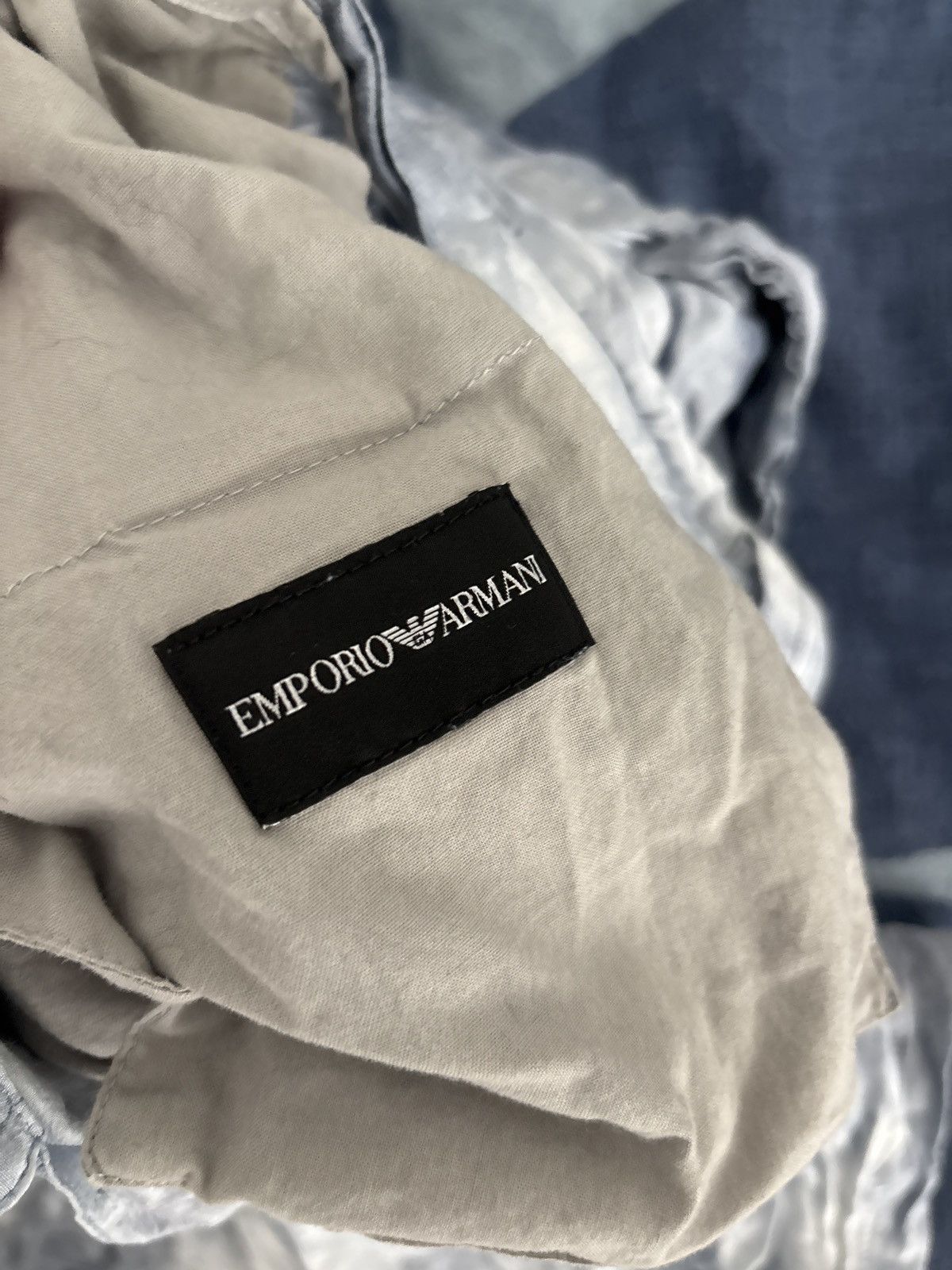 Emporio Armani Emporio Armani white Blue cotton pants Size US 32 / EU 48 - 3 Thumbnail