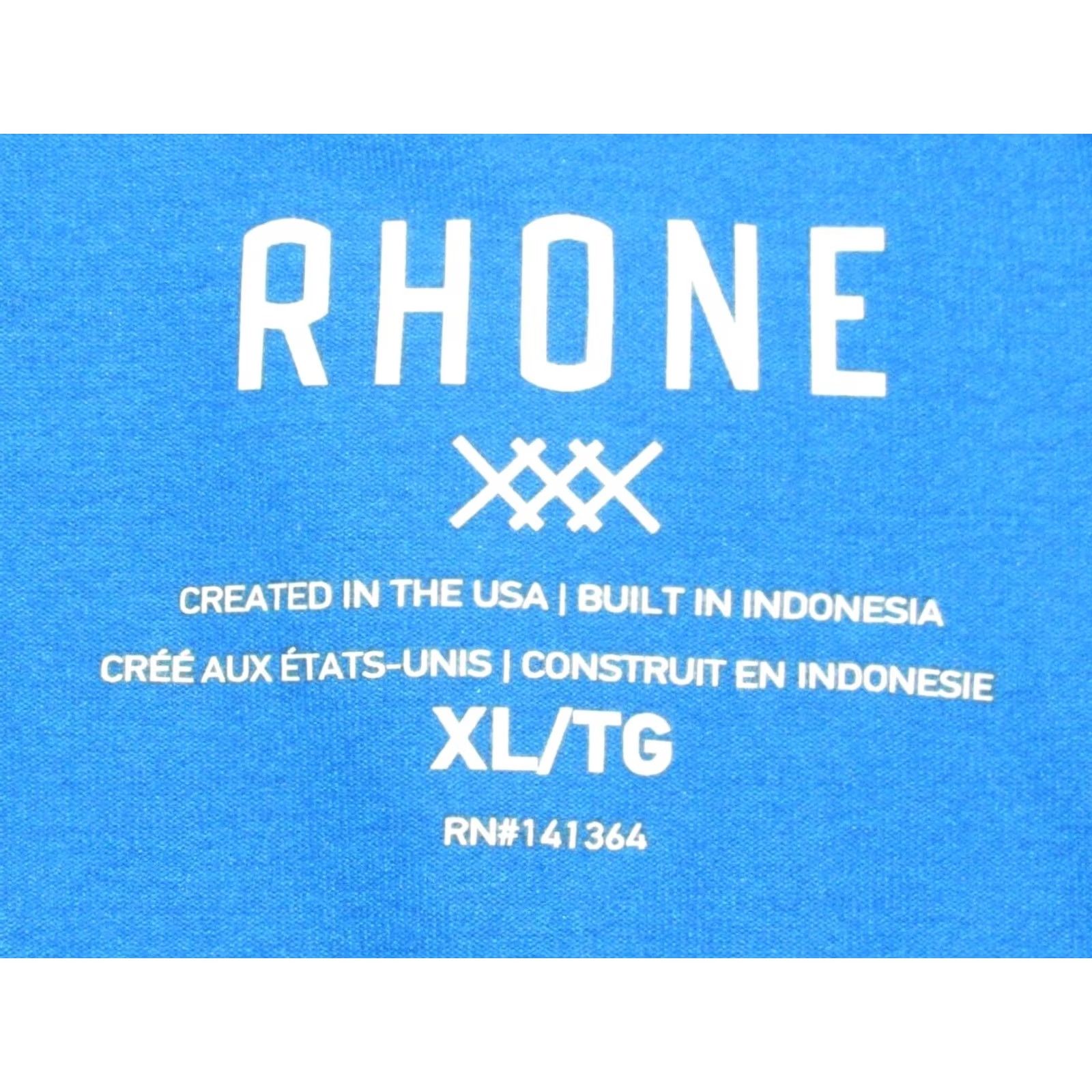 Rhone Rhone Blue Reign Short Sleeve Performance Polo Shirt XL Mens Polo Blue Reign XL Size US XL / EU 56 / 4 - 3 Thumbnail