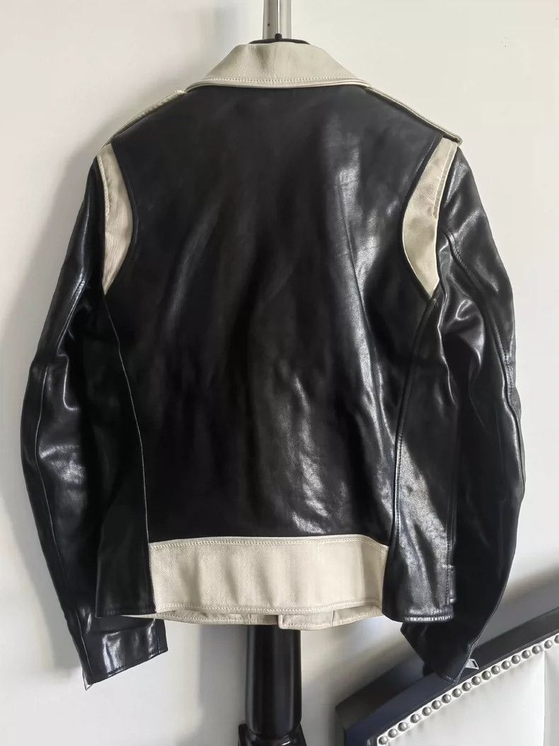 Saint Laurent Paris Saint Laurent Paris 14ss black and white color blocked leat Size US XS / EU 42 / 0 - 2 Thumbnail