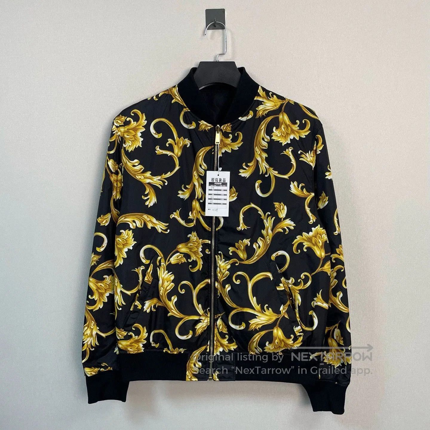 Versace Reversible Cotton Jacket Size 54.