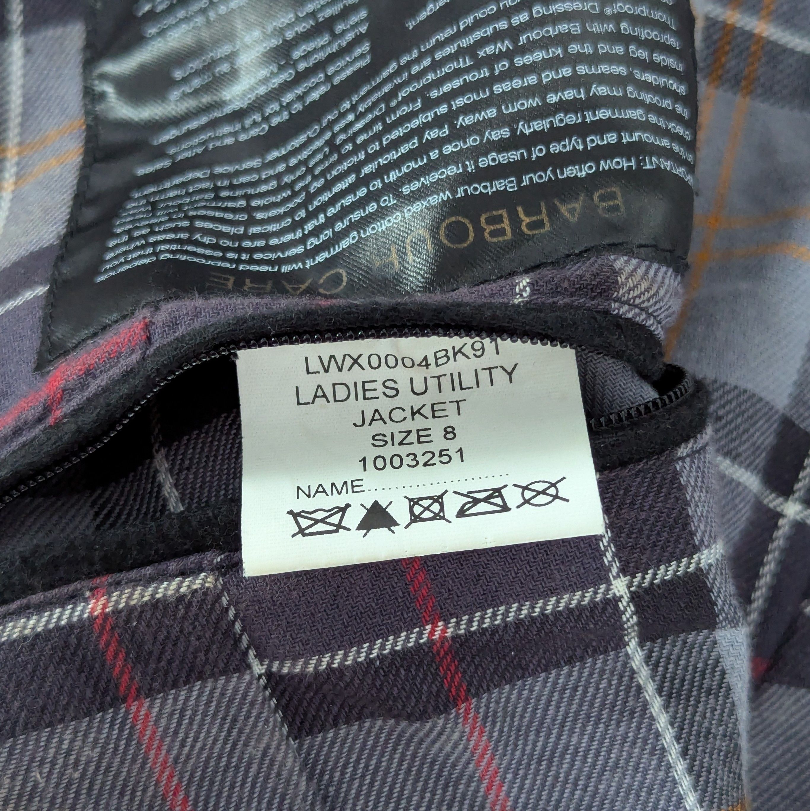Barbour Barbour Ladies Utility Wax Jacket British Style Waxed Cotton Size S / US 4 / IT 40 - 15 Thumbnail