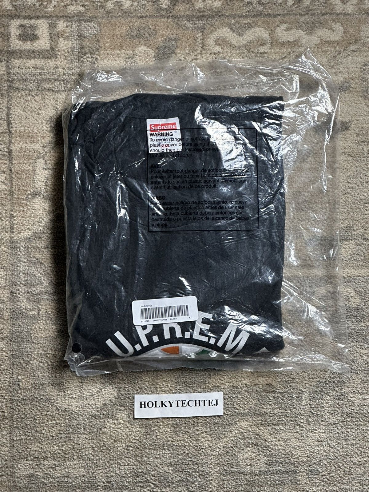 Supreme Supreme League Tee - Black - XXL - SS23 Size US XXL / EU 58 / 5 - 2 Thumbnail
