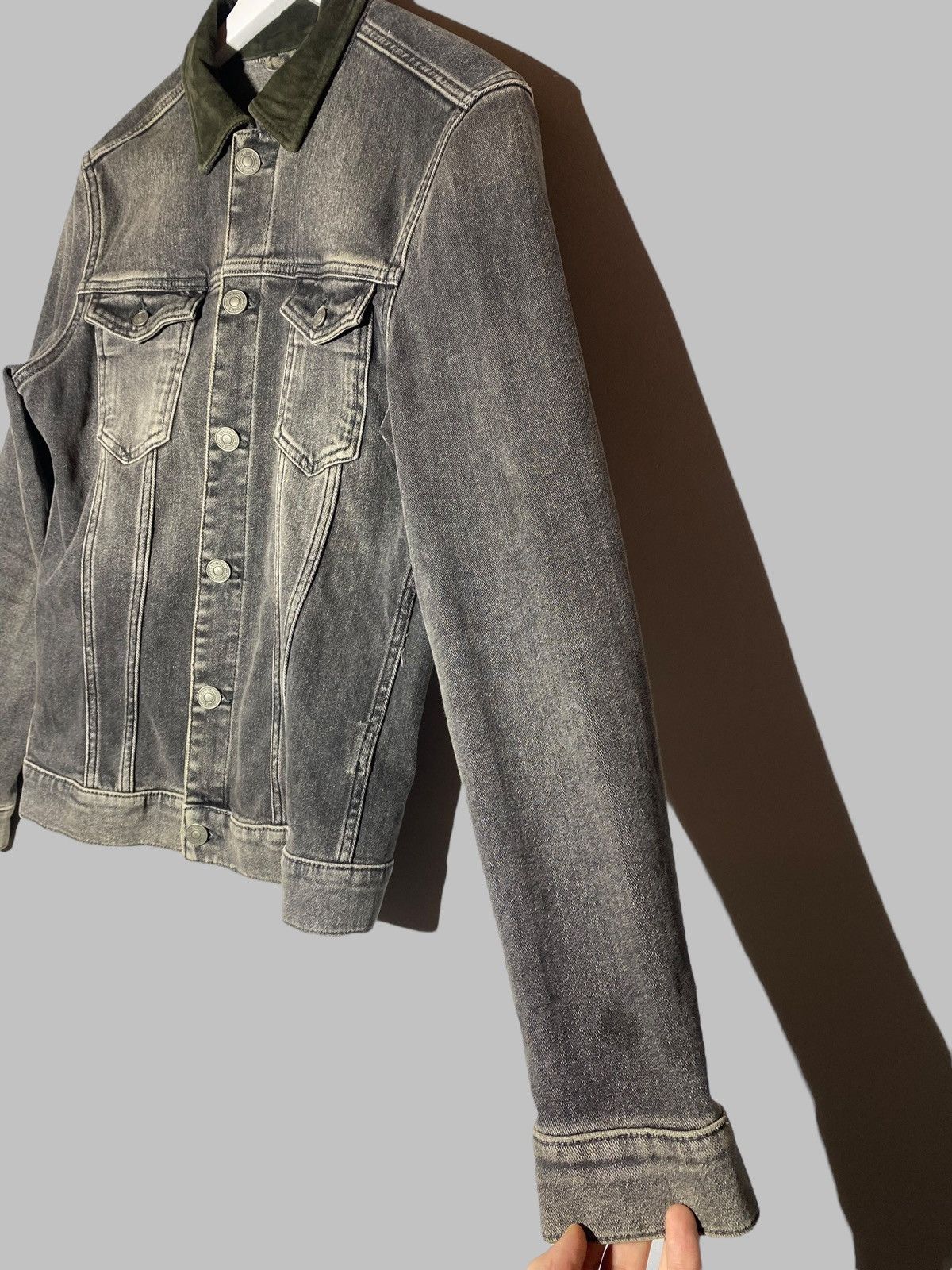 Allsaints All Saints Creagan Denim Jacket Suede Collar Size US S / EU 44-46 / 1 - 8 Thumbnail