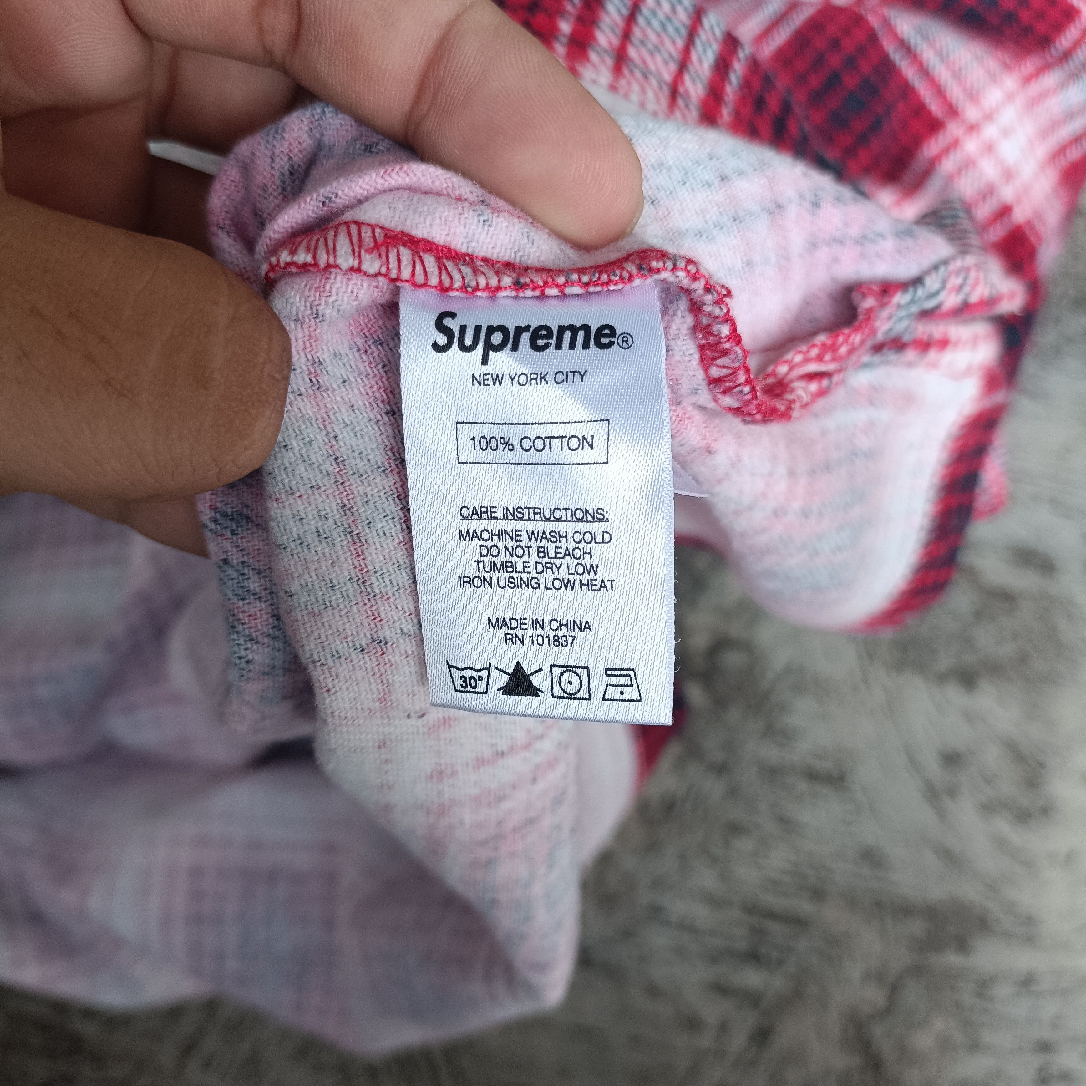Supreme Supreme Shadow Plaid Rugby FW14 Size US L / EU 52-54 / 3 - 6 Thumbnail