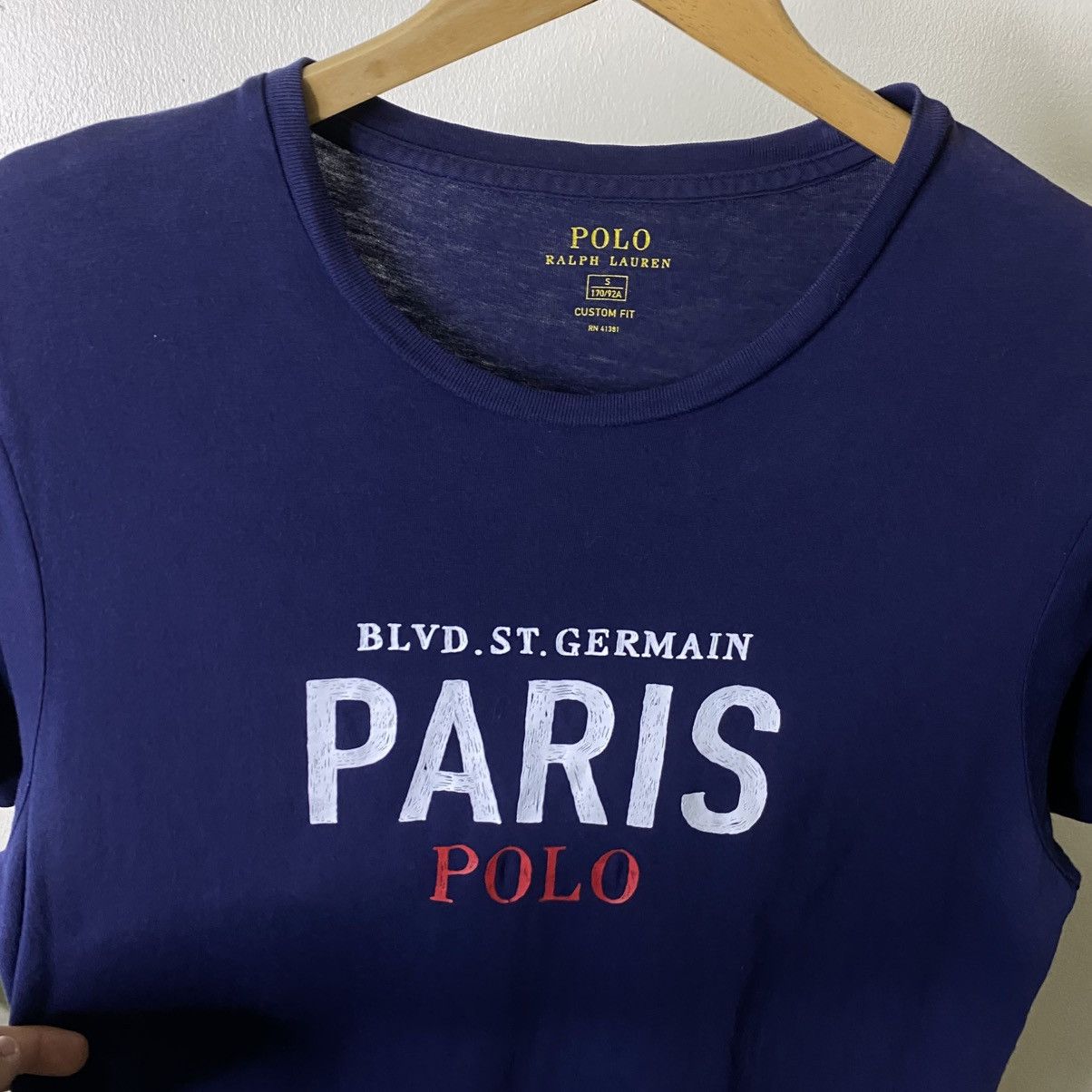 Polo Ralph Lauren Polo Ralph Lauren Paris Saint Germain PSG Tshirt Size US M / EU 48-50 / 2 - 2 Thumbnail