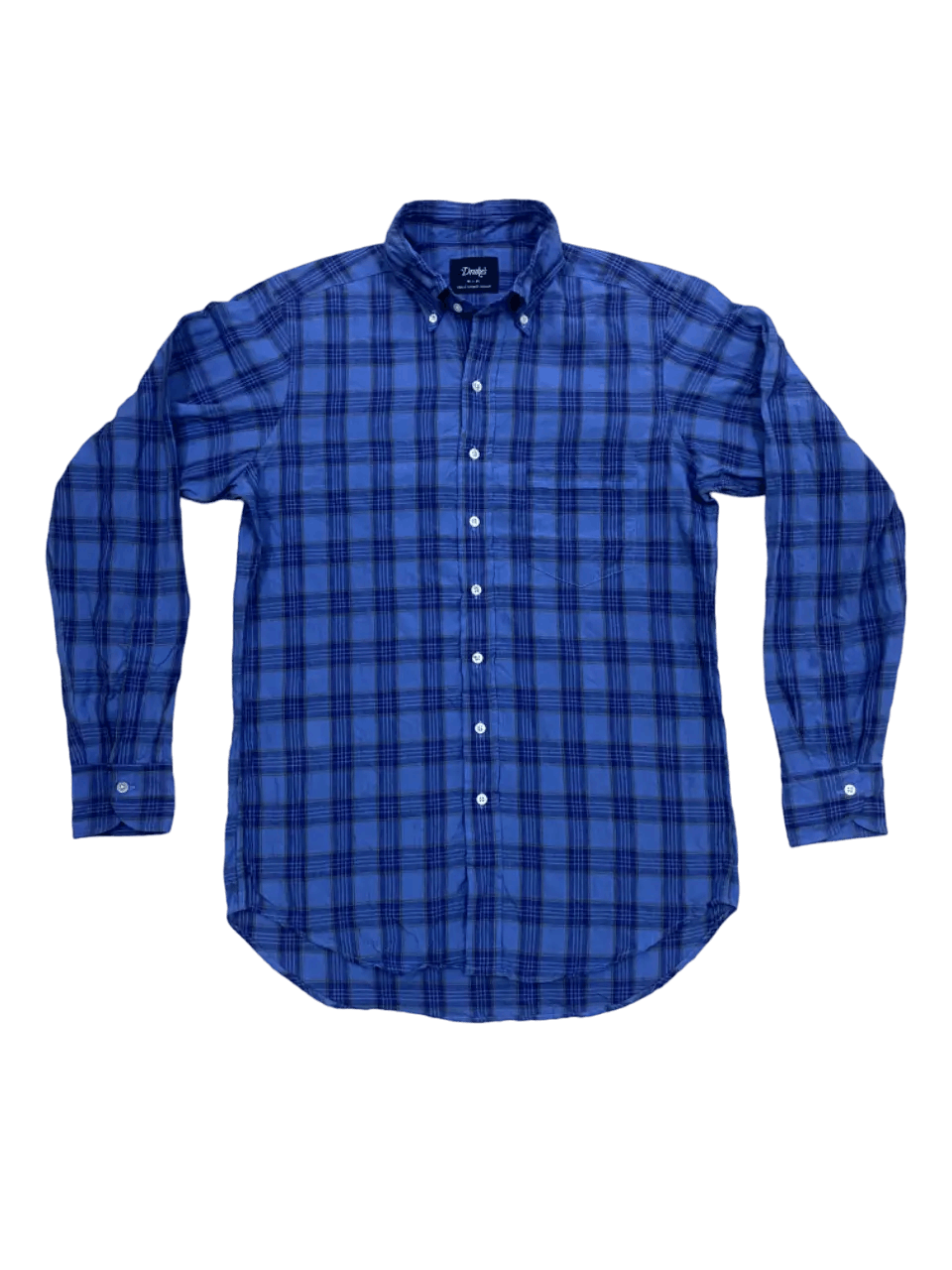 Drake's Drake’s Button Up Checker Long Sleeve Size US L / EU 52-54 / 3 - 2 Thumbnail