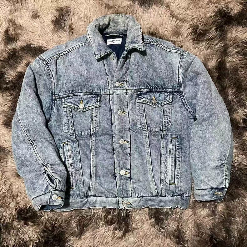 Balenciaga Washed Denim Jacket - dmc