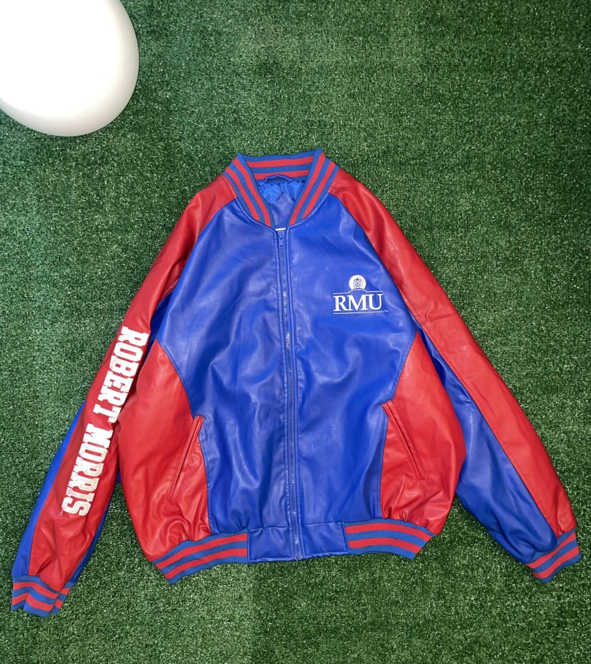 Steve And Barrys Vintage Y2K Robert Morris Steve & Barry’s Bomber Jacket Size US L / EU 52-54 / 3 - 1 Thumbnail