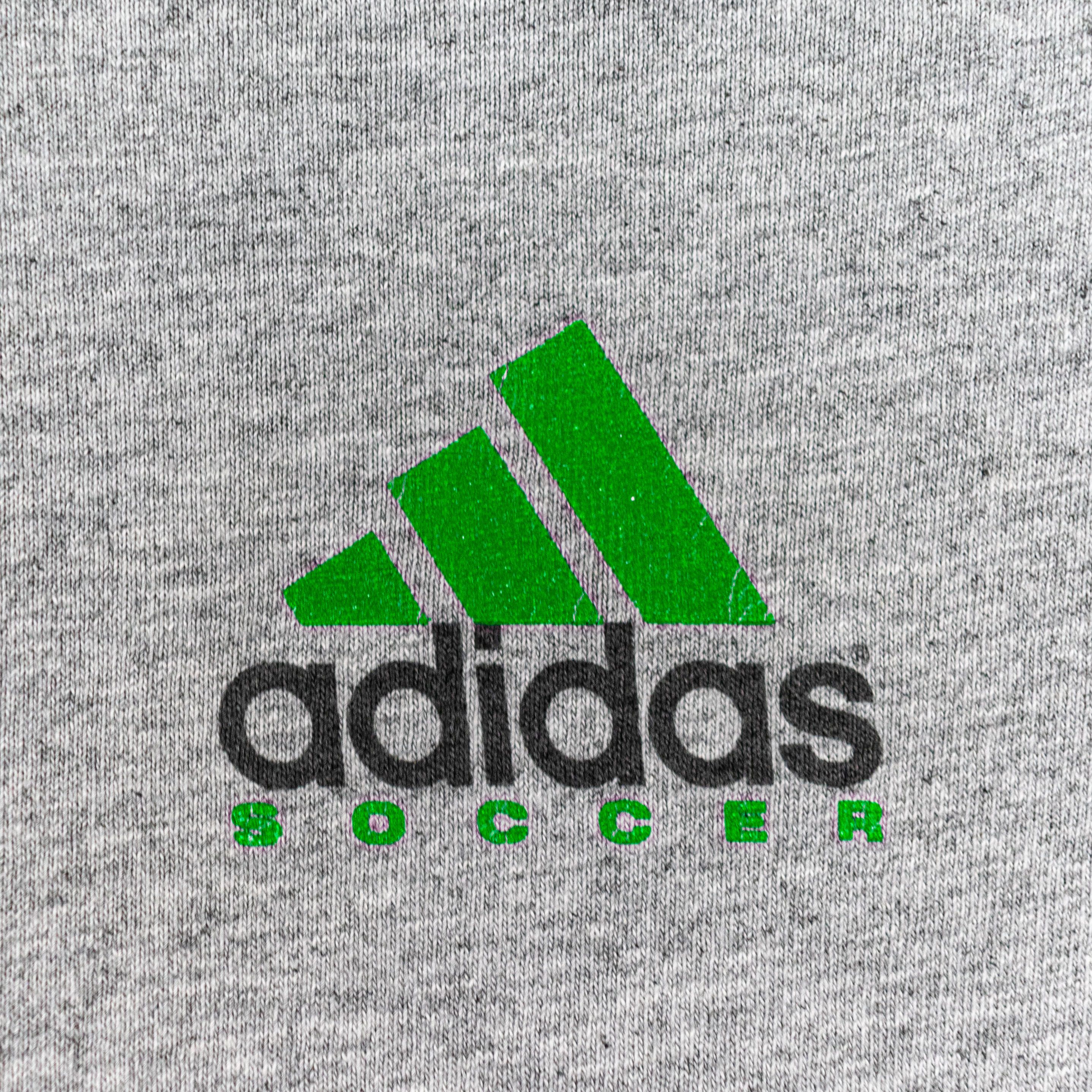 Adidas × Vintage Vintage 90s Adidas Soccer World Sport Brand T-Shirt Futbol Size US S / EU 44-46 / 1 - 4 Thumbnail