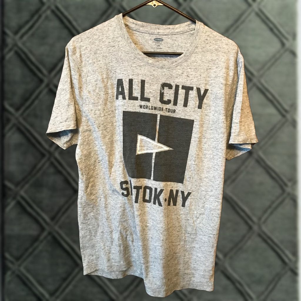 Gap Gap T-Shirt Men Short Sleeve Gray L All City World Tour B109 Size US L / EU 52-54 / 3 - 1 Thumbnail