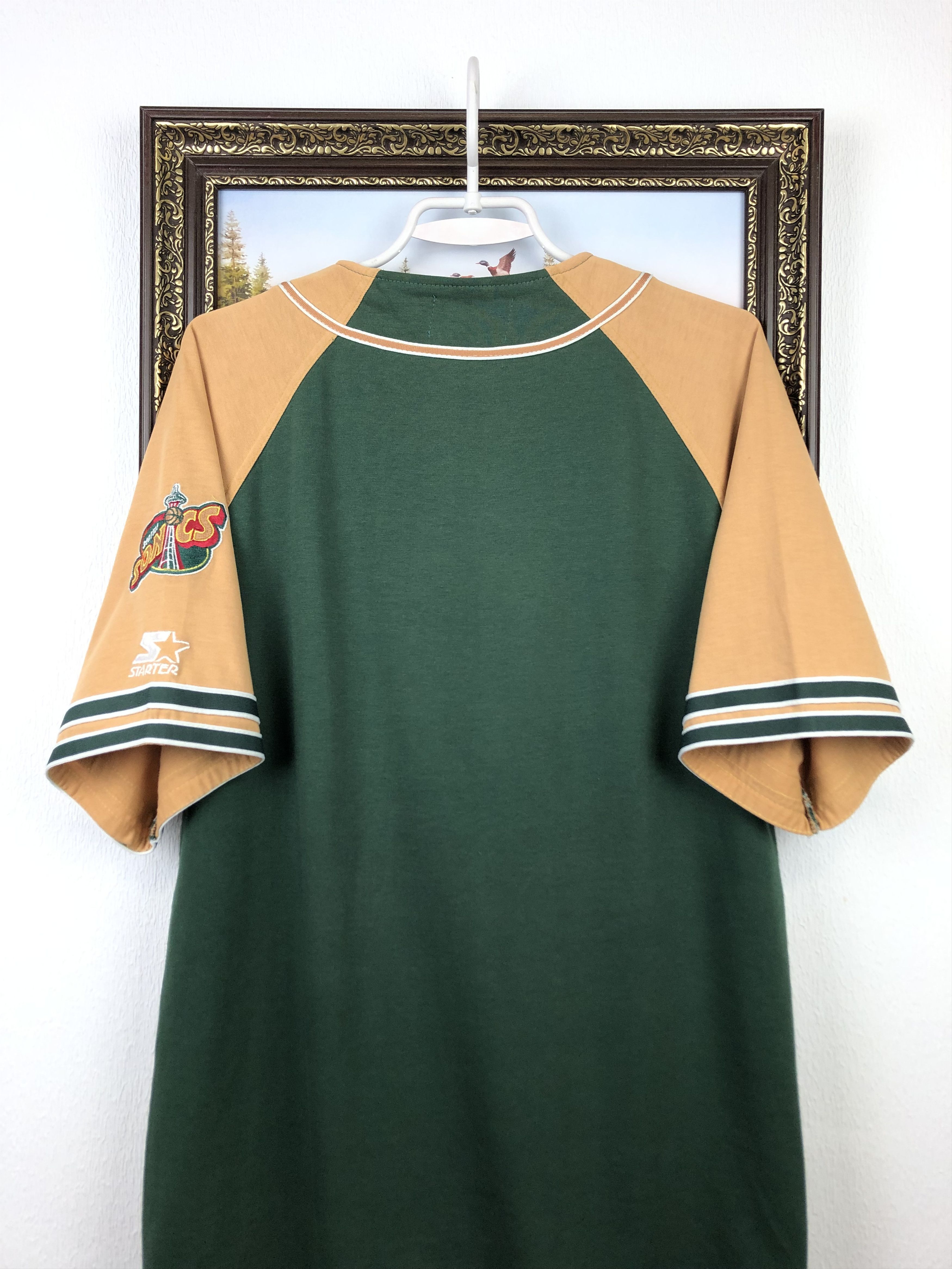 NBA Vintage Starter Seattle Supersonics Sonics Jersey Shirt NBA Size US M / EU 48-50 / 2 - 10 Thumbnail