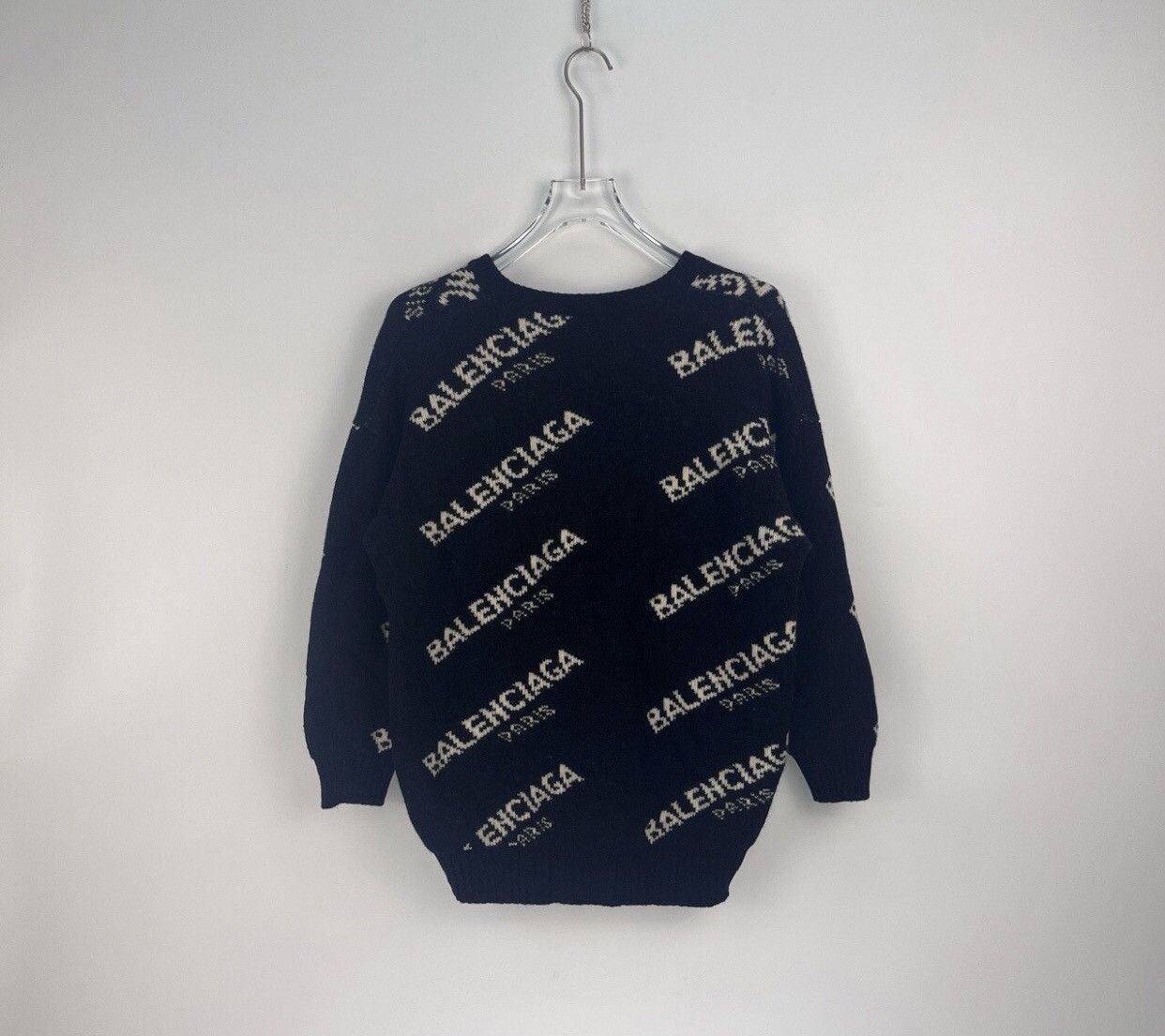 Balenciaga Balenciaga black classic logo wool camel hair sweater Size US S / EU 44-46 / 1 - 4 Thumbnail