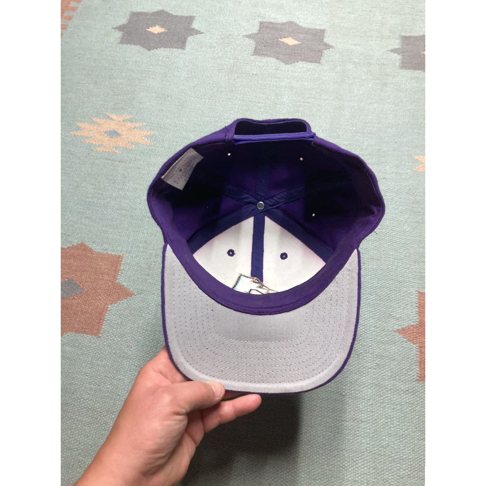 Vintage VINTAGE 90s SnapBack hat cap Arizona Diamondbacks big logo wool blend | AriZona | Men | Adjustable | Purple Role: Hat Size ONE SIZE - 5 Thumbnail