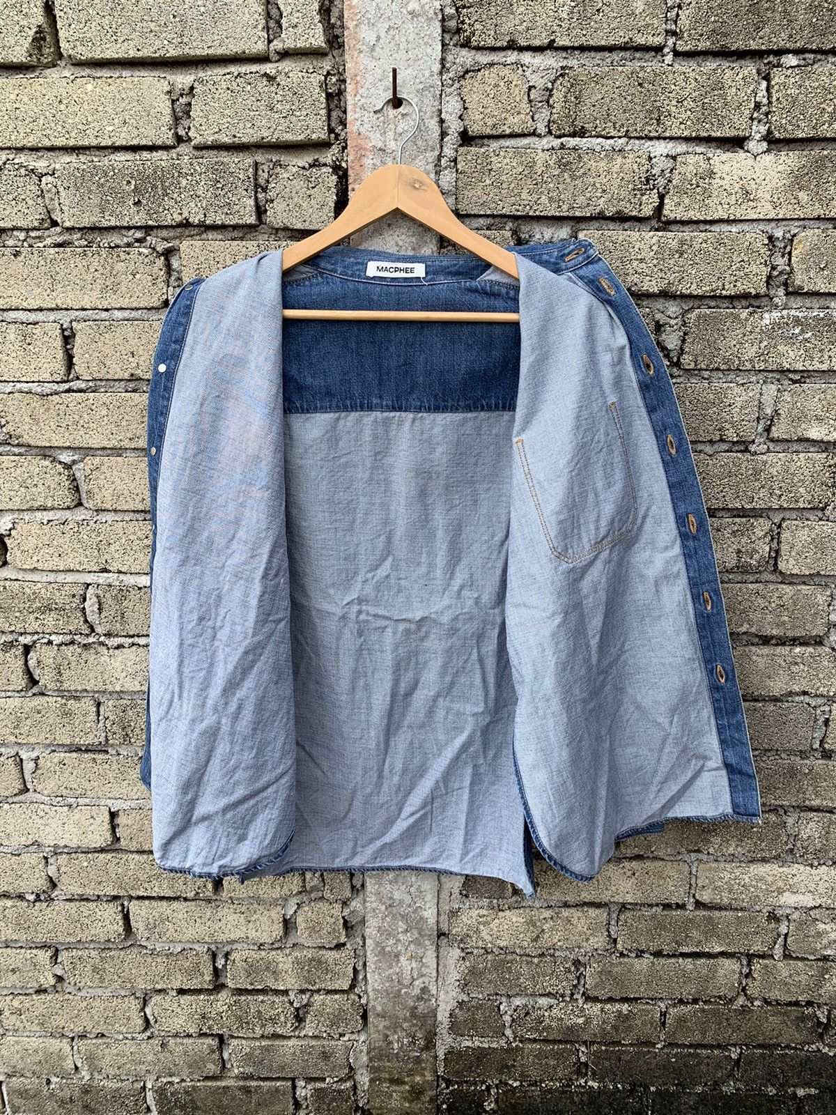 Japanese Brand 🔥Steals🔥 Macphee denim shirt button up Size L / US 10 / IT 46 - 13 Thumbnail