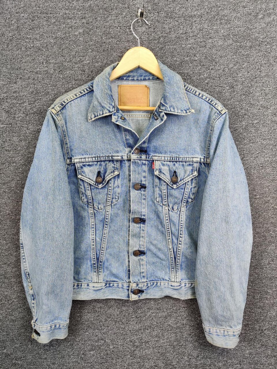 Levi's Vintage 90s Levi's Big E 71557 Denim Trucker Jacket Size US M / EU 48-50 / 2 - 1 Thumbnail