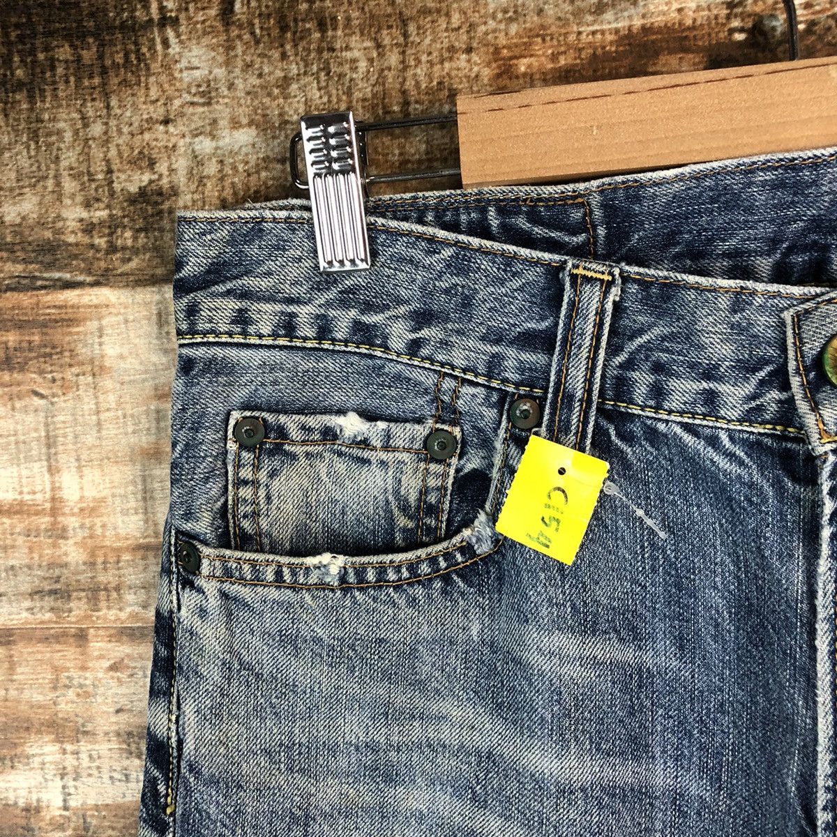 Uniqlo DL Uniqlo Jeans Blue Distressed Denim Pants #C154 Size US 31 - 7 Thumbnail