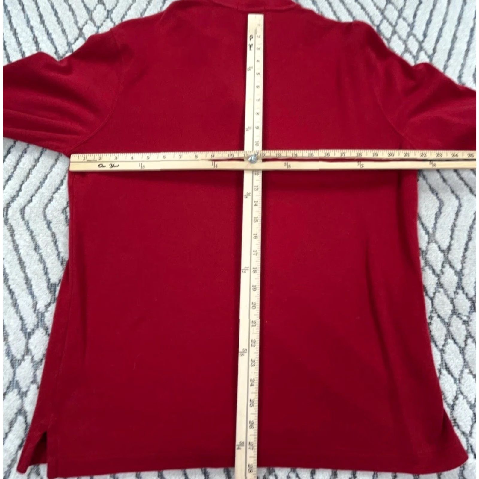 Polo Ralph Lauren Polo Ralph Lauren Sweater Men Large Red Knit Sweatshirt 1/4 Zip Mock Neck Embroidered Logo Zipper Size US L / EU 52-54 / 3 - 7 Thumbnail