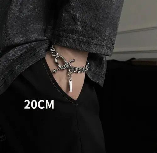 VIBE Buckle Chain Bracelets Streetwear Vintage Style Japanese Size ONE SIZE - 2 Thumbnail
