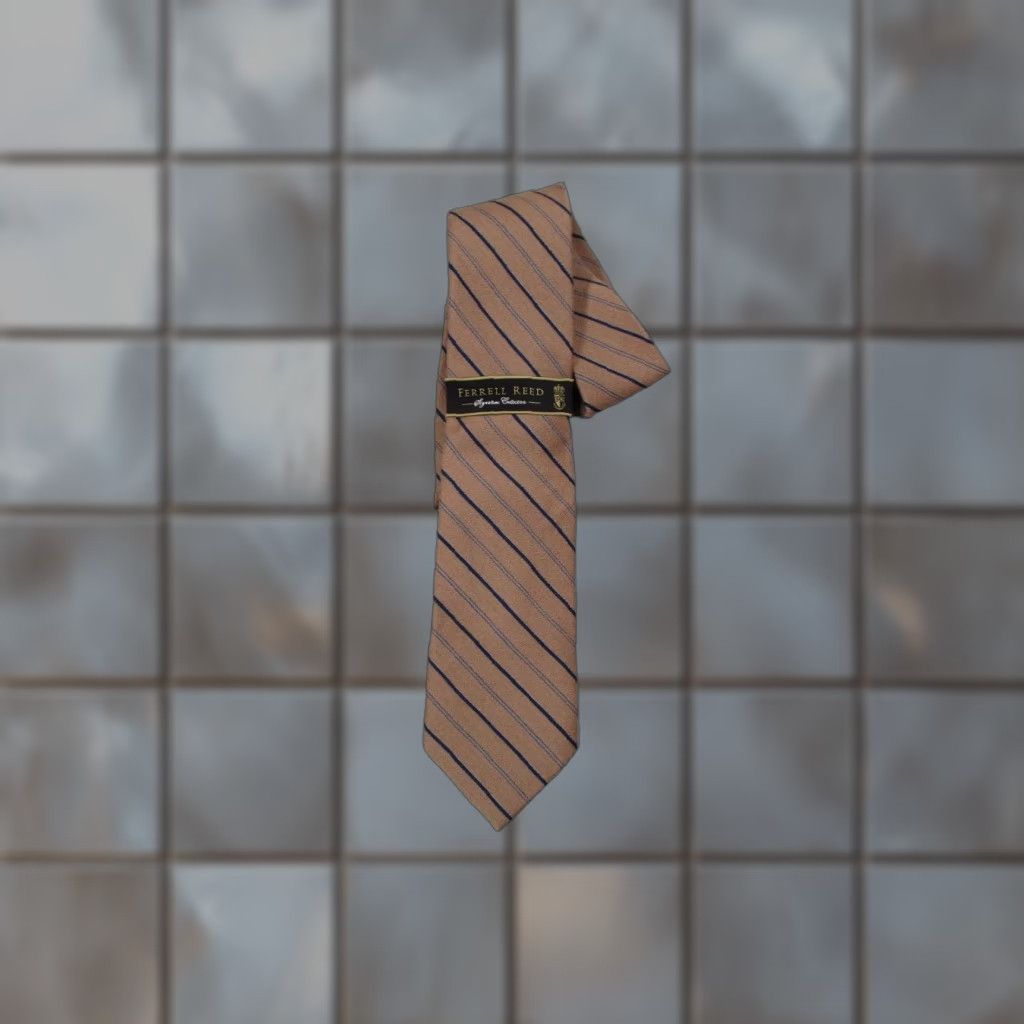 Vintage VINTAGE Ferrell Reed Men's Brown Striped Silk Wool Blend Neck Tie Classic Preppy Ivy Style Size ONE SIZE - 1 Thumbnail