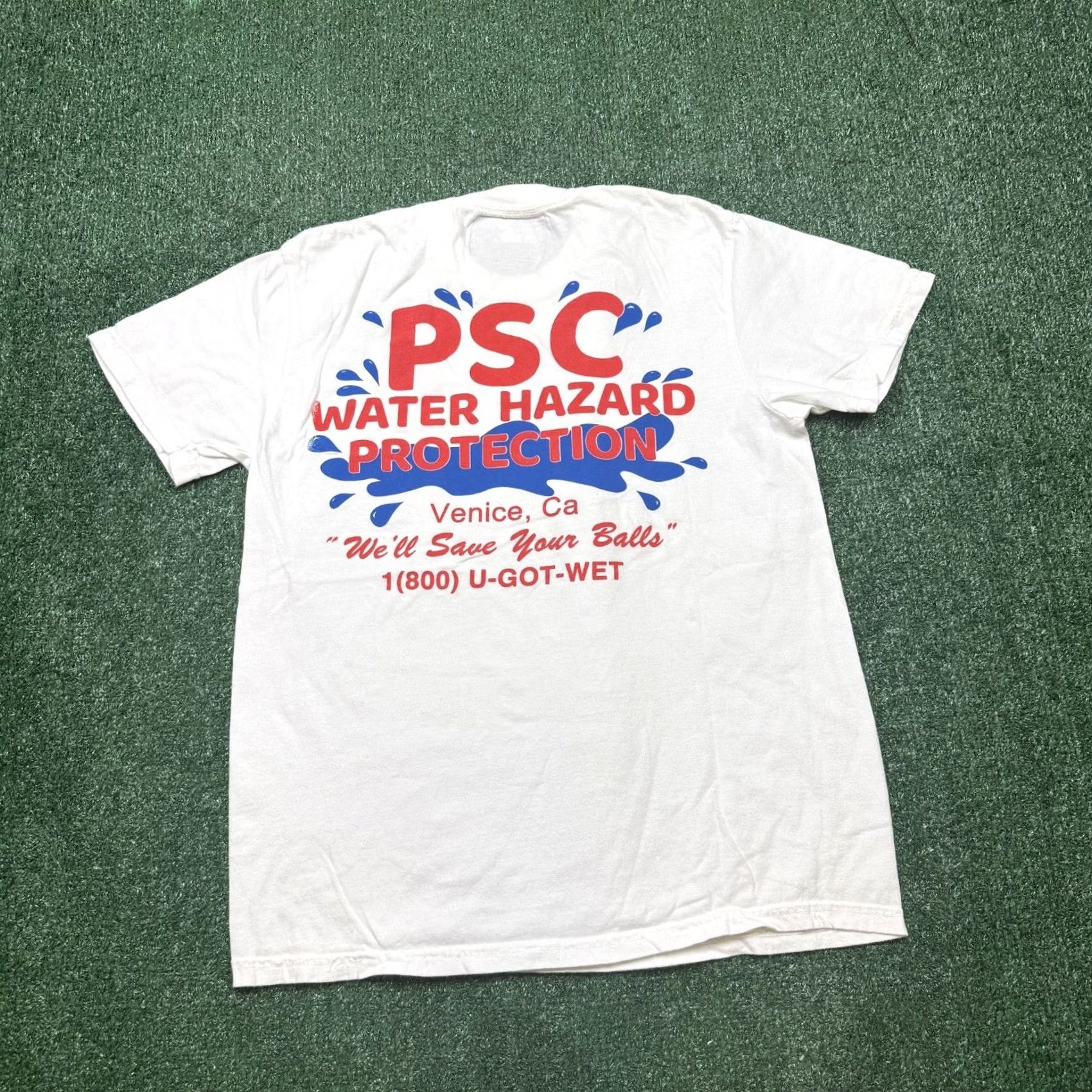 Vintage VINTAGE Penmar Social Club PSC Water Hazard Protection Venice T Shirt Men's Size M White Shirt Mens Size US M / EU 48-50 / 2 - 2 Thumbnail