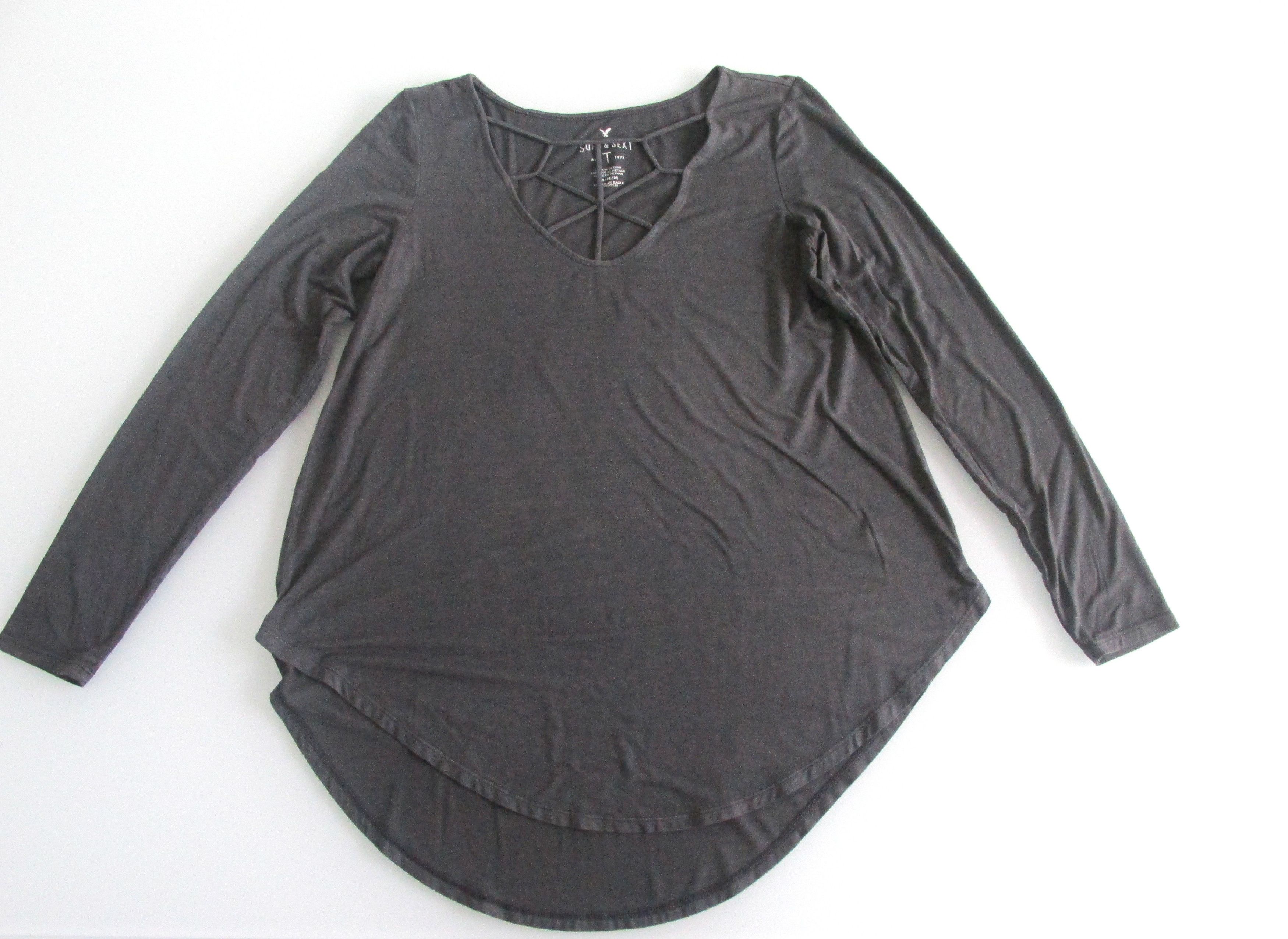 American Eagle Outfitters American Eagle Women's L/Sleeve Knit Top Size Med Size M / US 6-8 / IT 42-44 - 1 Thumbnail