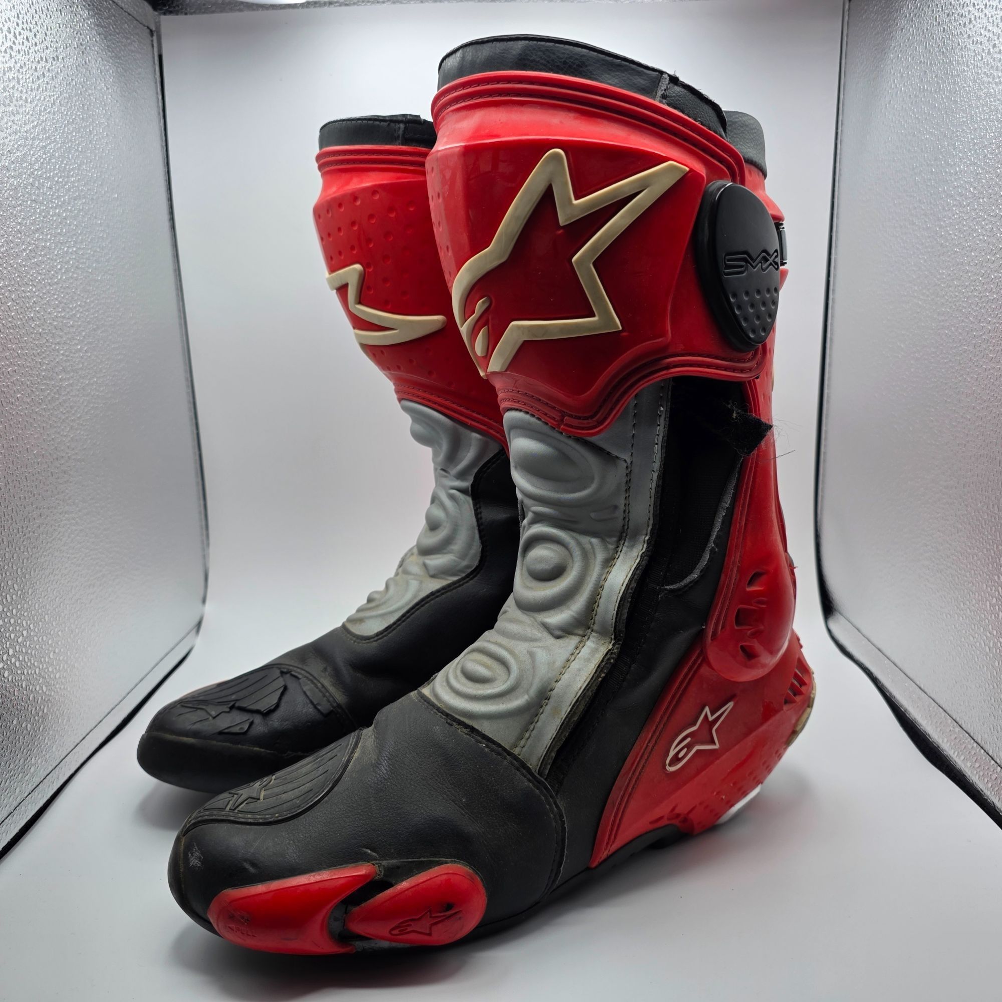 Alpinestars Alpinestars SMX Plus Mens Size 11.5 Red Black Motorcycle Boo Size US 11.5 / EU 44-45 - 4 Thumbnail