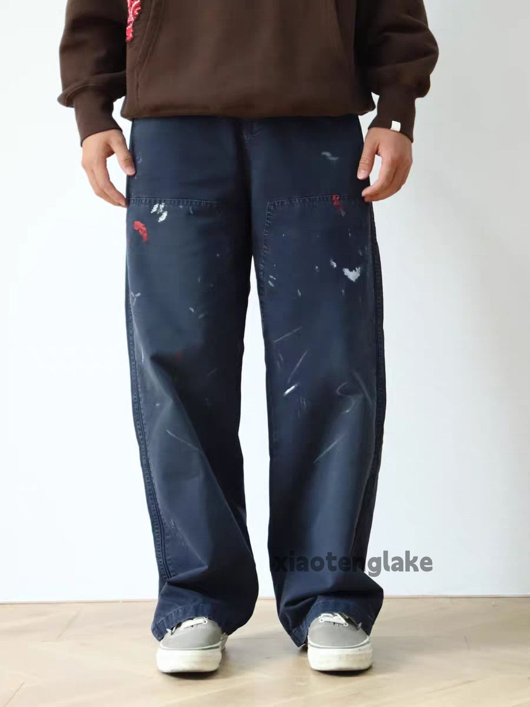 Vintage zx faded loose baggy skate hiphop carpenter paint pants Size US 30 / EU 46 - 2 Thumbnail