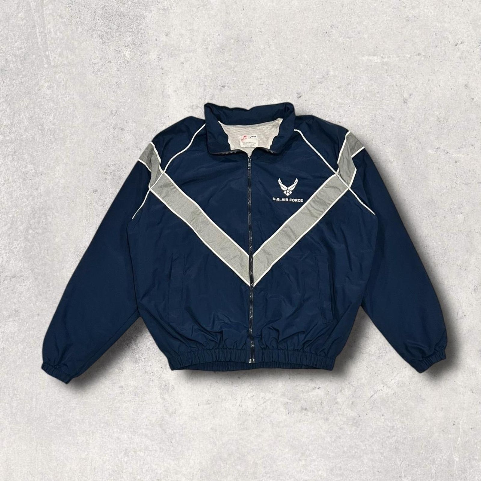 Other U.S. Air Force (Vintage) Navy Full-Zip Windbreaker Jacket Size US L / EU 52-54 / 3 - 6 Thumbnail