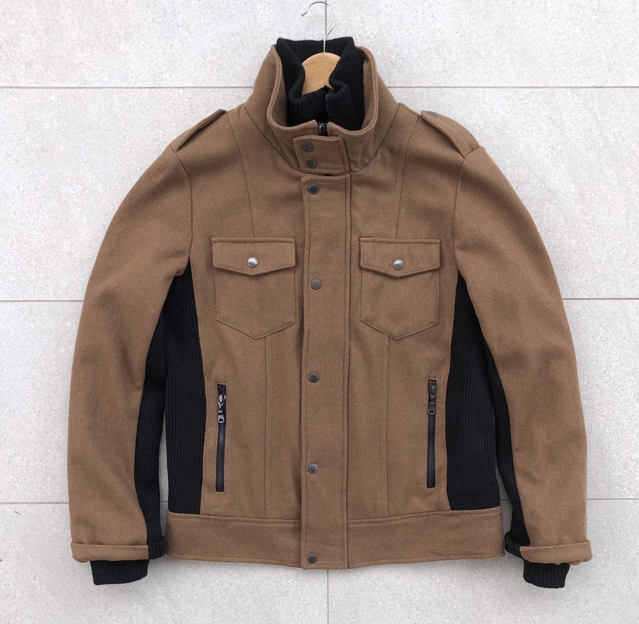 semanticdesign Japanese Brand Semantic Design Black Rip Wool Jacket Size US M / EU 48-50 / 2 - 10 Thumbnail