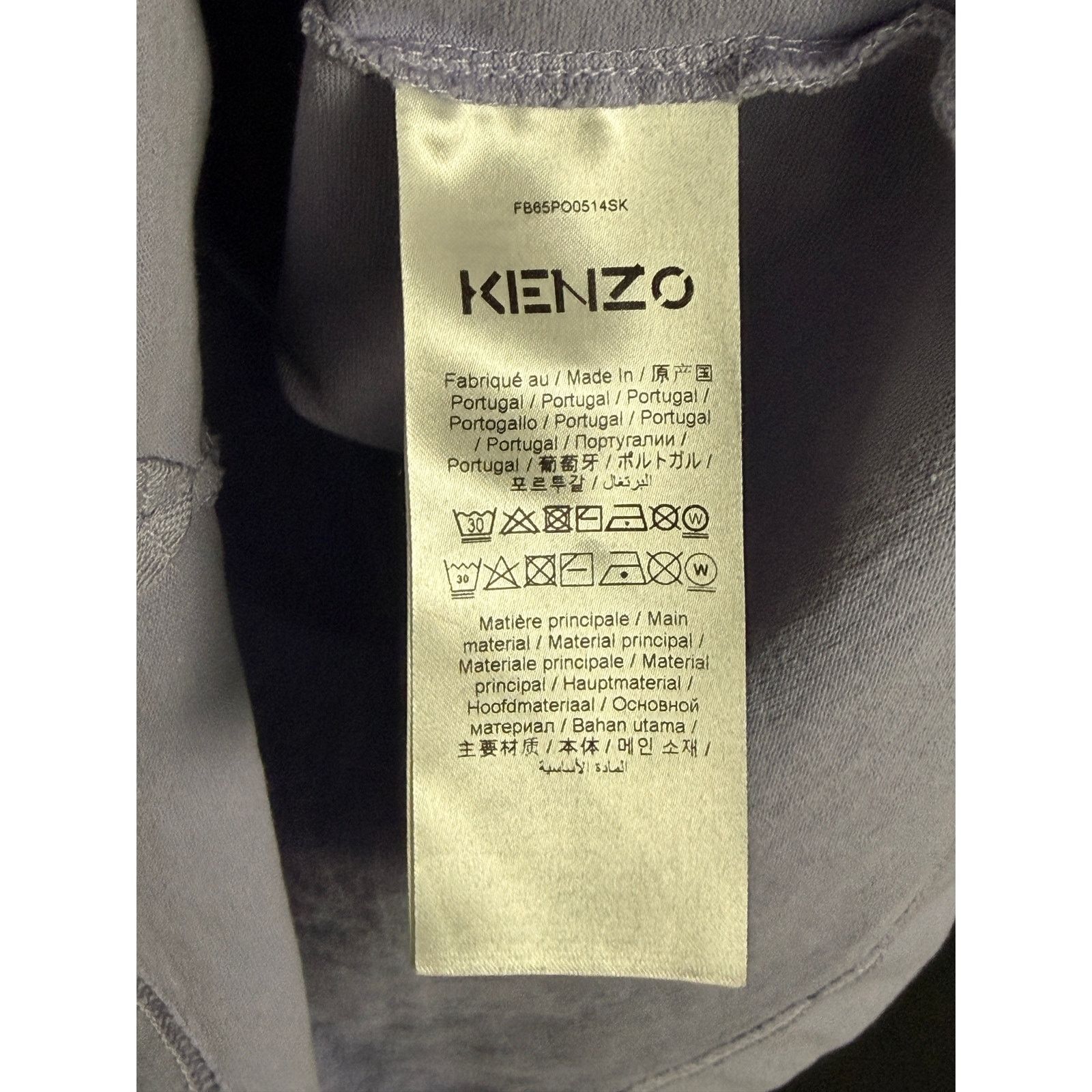 Kenzo Kenzo Cross Logo Light Purple Men's Polo Shirt Preppy Size M Size US M / EU 48-50 / 2 - 6 Thumbnail
