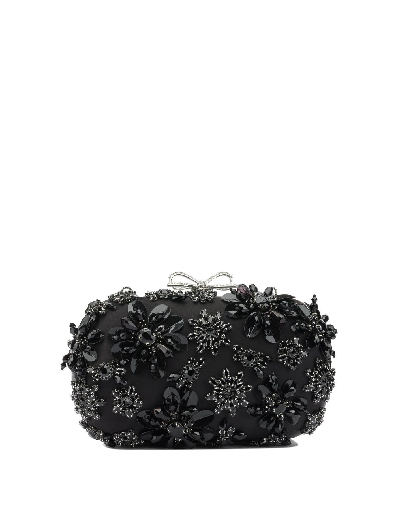 Self-Portrait Satin Clutch Bag With Crystals Women - USA Duties Paid
