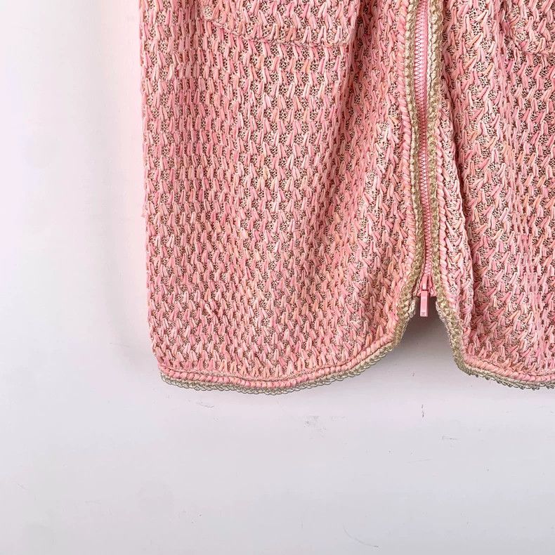 Chanel Chanel Circuit Series Pink Mulberry Silk Tweed Knitted Ski Size 25" / US 0 / IT 36 - 4 Thumbnail