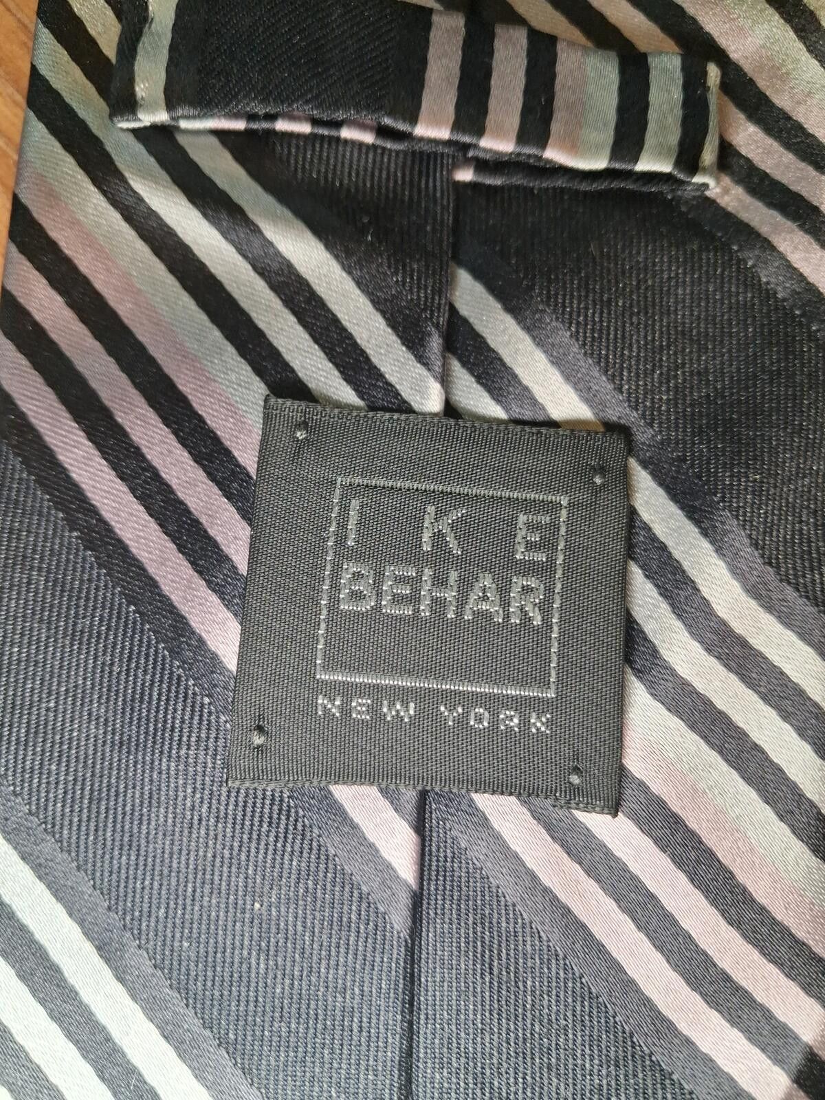 Ike Behar Ike Behar Silk Tie Multicolor Striped Handmade in USA Size ONE SIZE - 2 Thumbnail