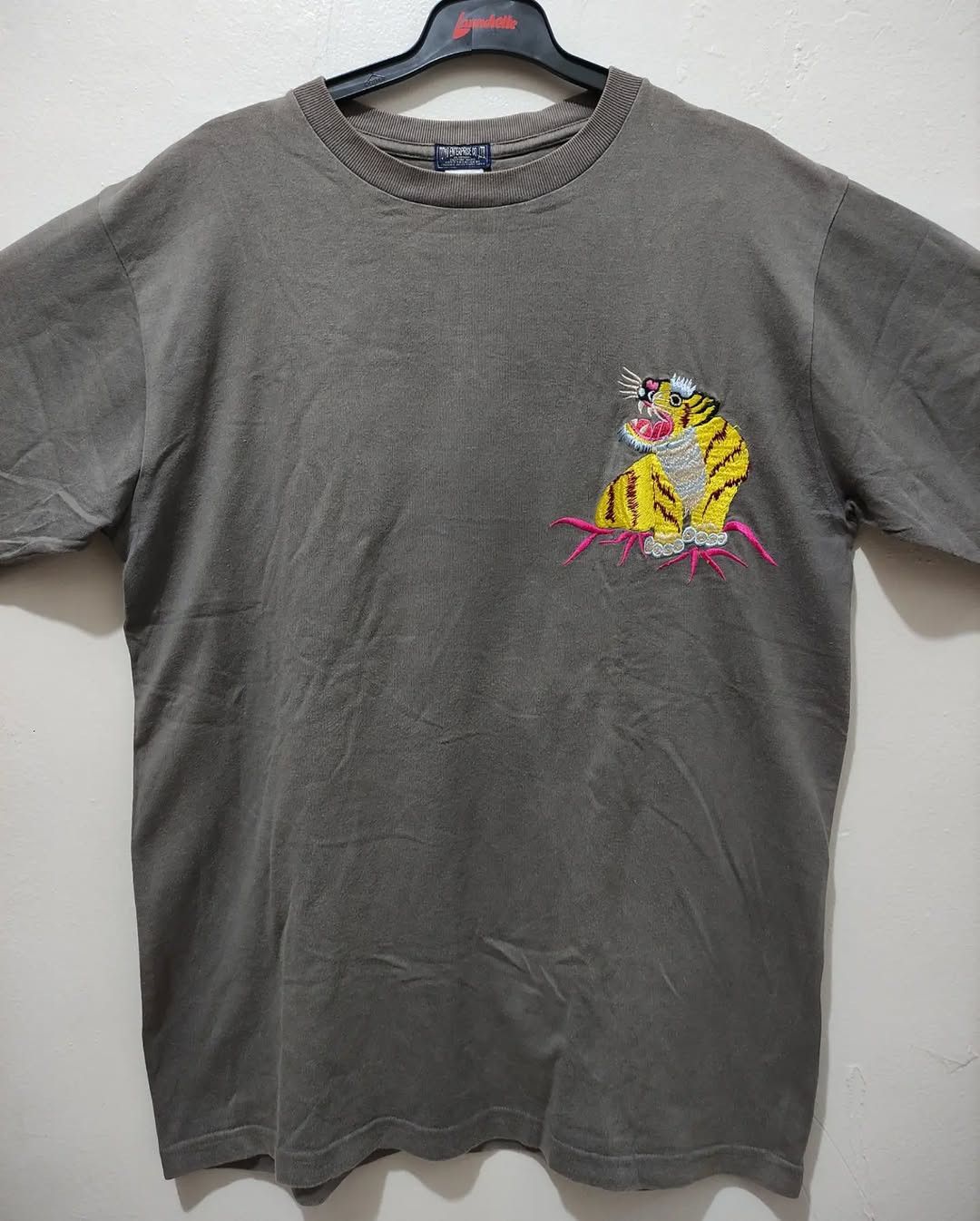 Toyo Enterprises Tailor Toyo Tiger embroidered Tee Gray Japanese Streetwear Size US L / EU 52-54 / 3 - 8 Thumbnail